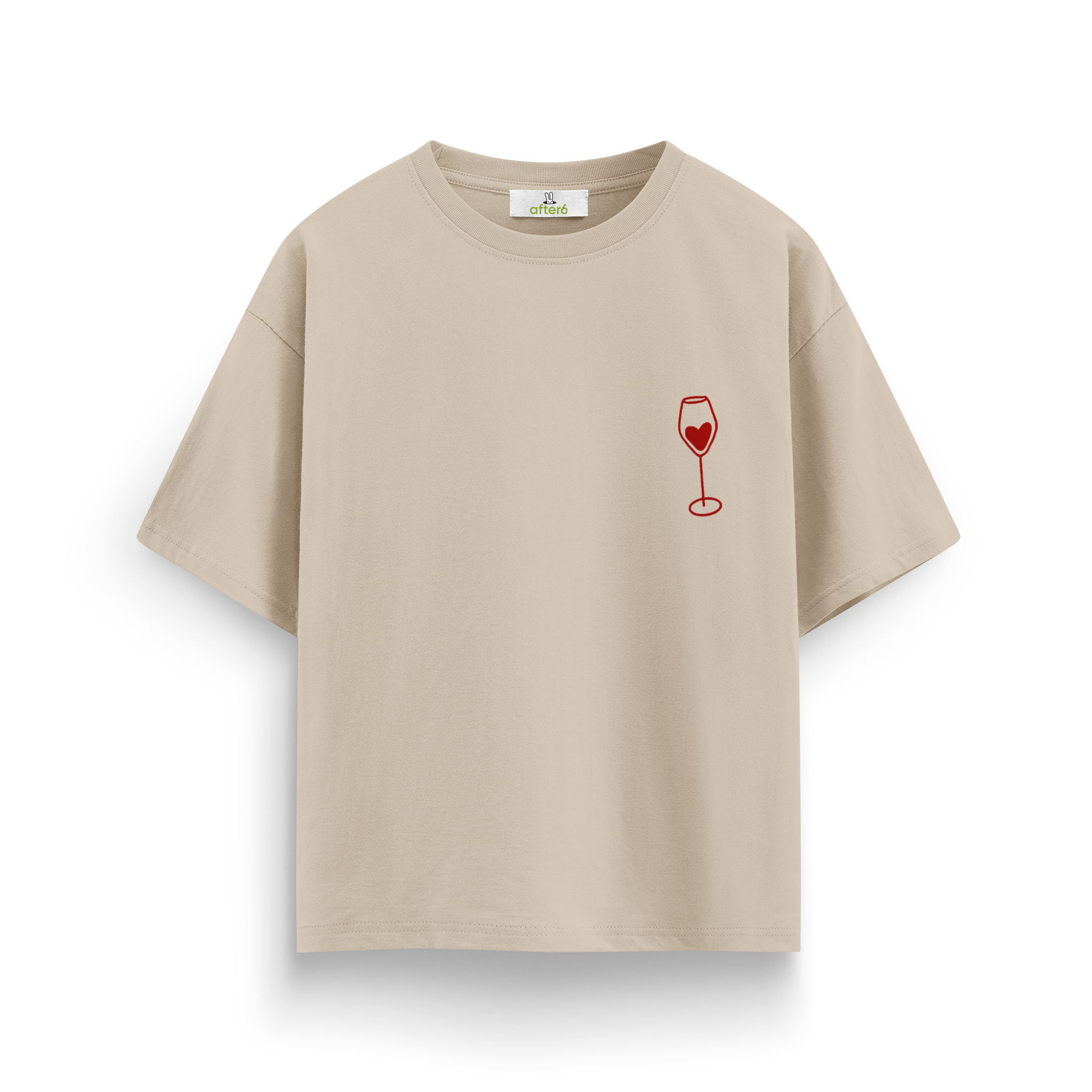 Glass of wine - Oversize T-Shirt