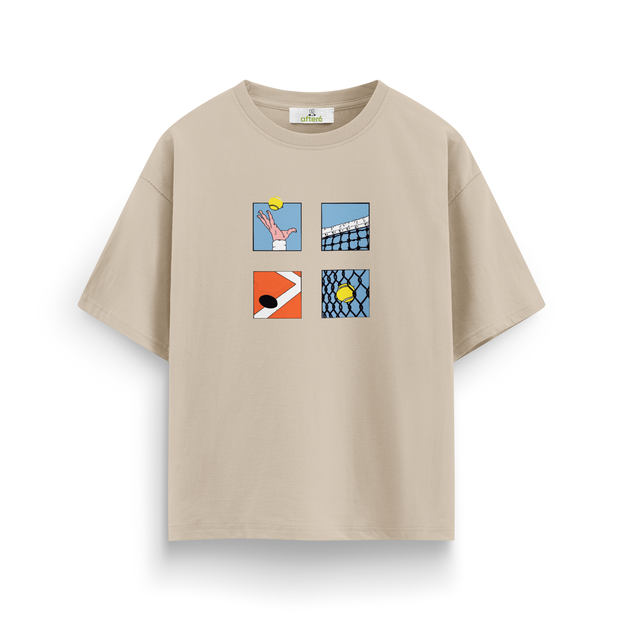 Lines & Tennis - Oversize T-Shirt