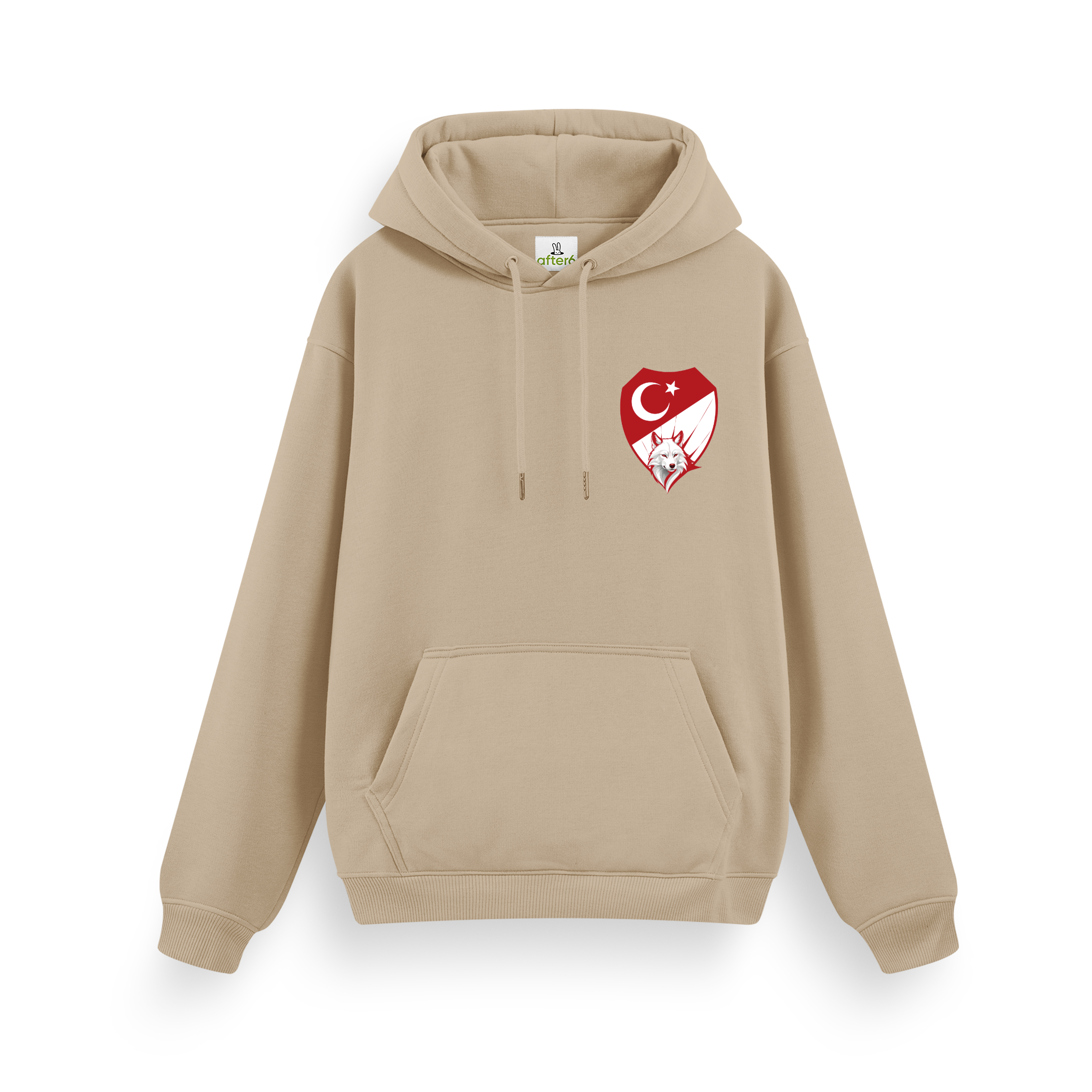 Kırmızı Beyaz - Regular Hoodie