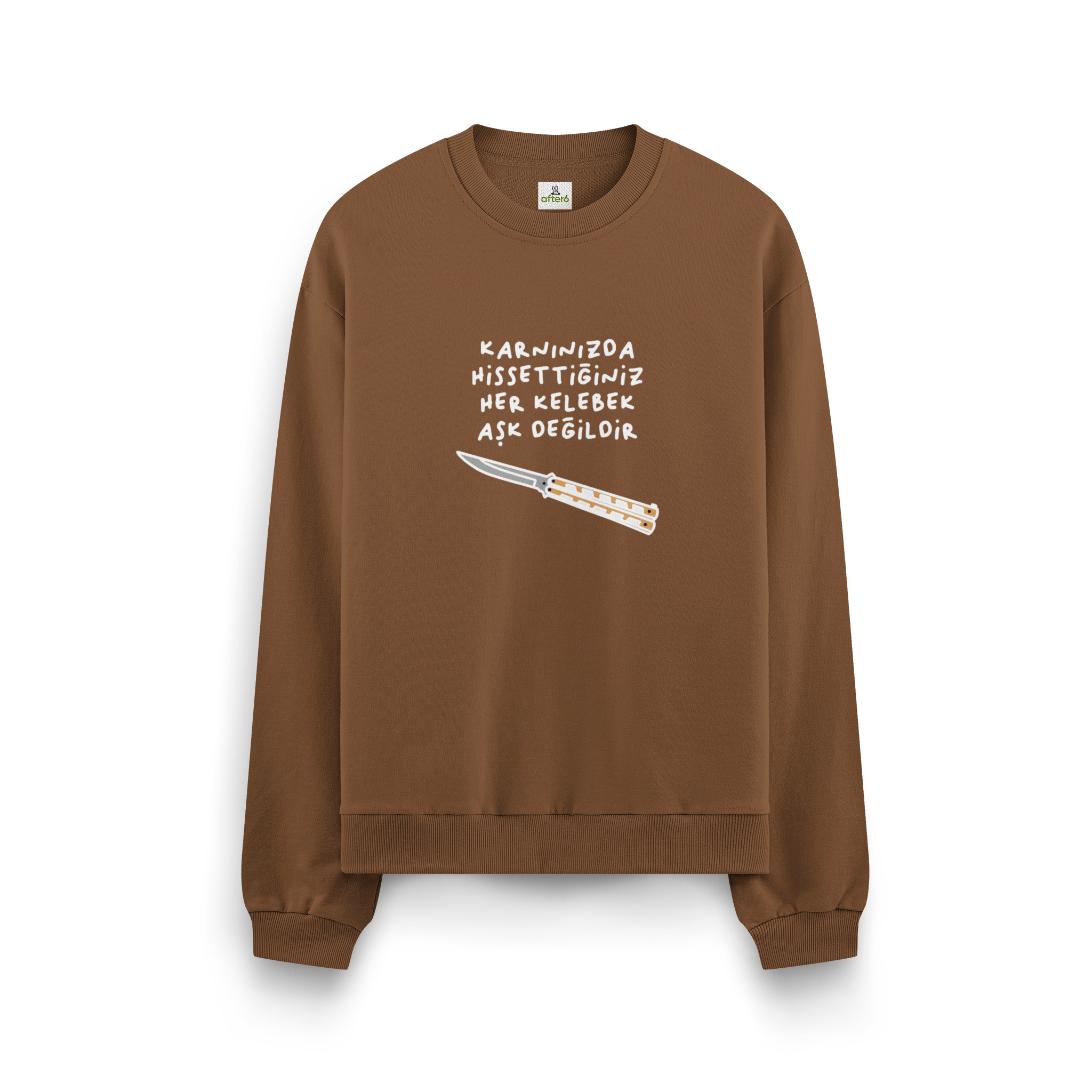 Her Kelebek Aşk Değildir - Oversize Sweatshirt