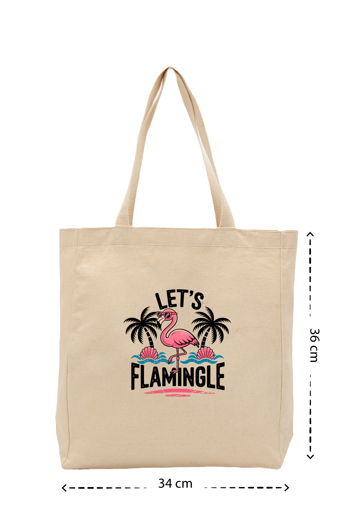 Lets Flamingle - Kanvas Çanta