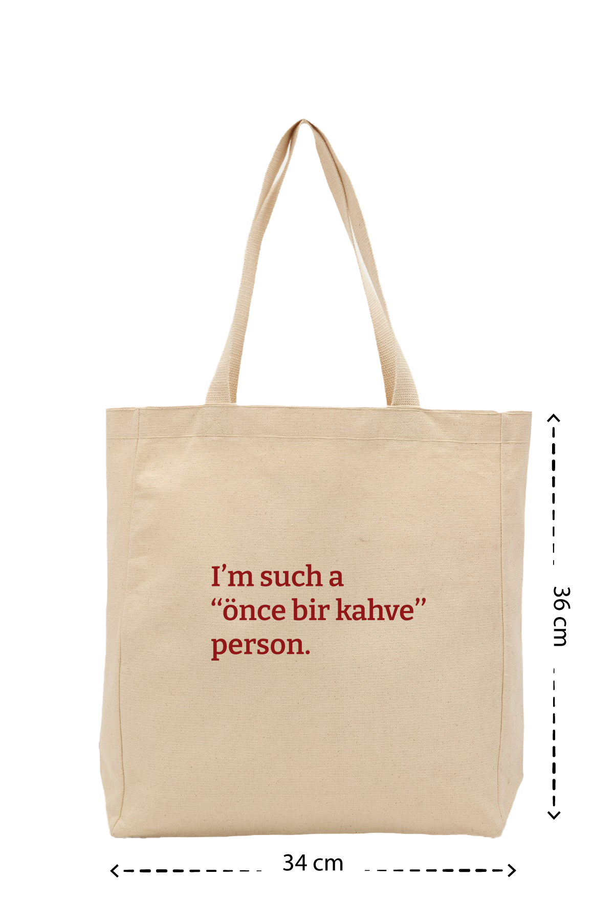 Önce bir kahve - Kanvas Çanta