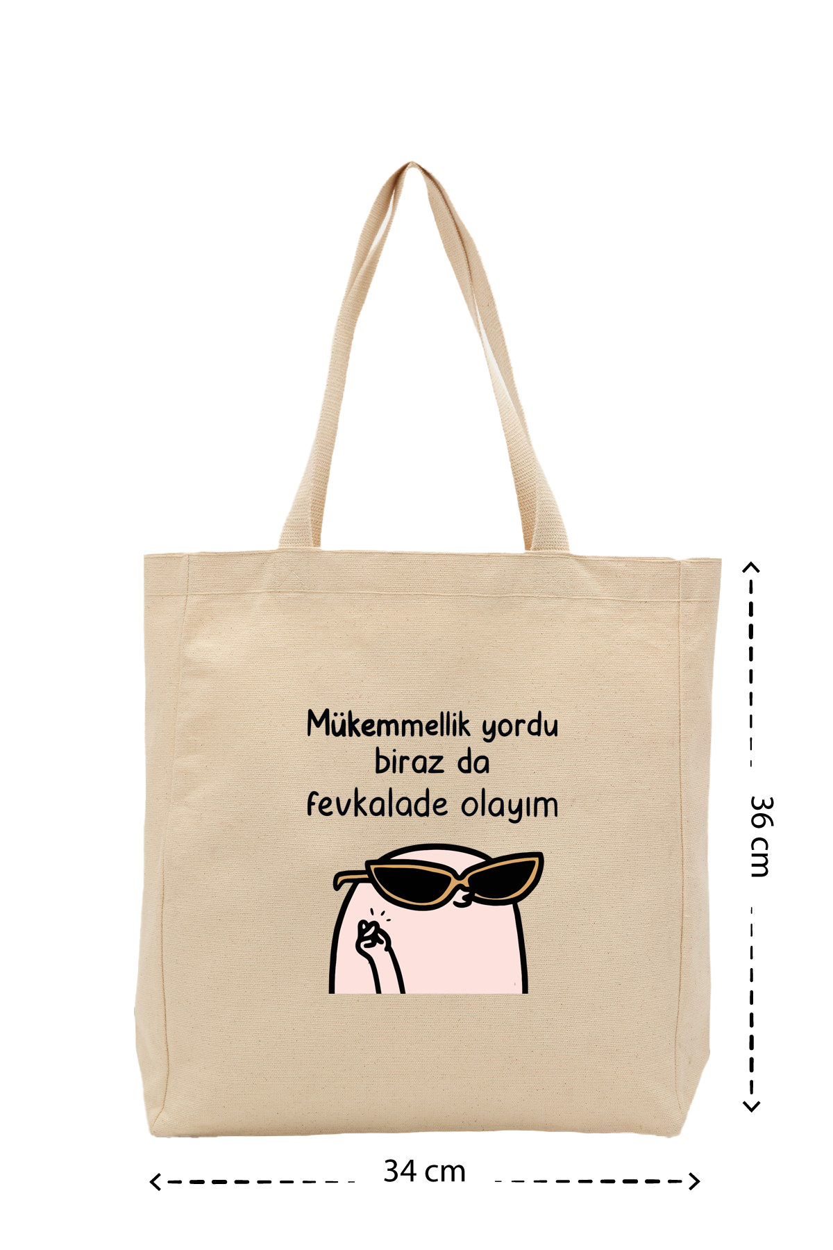 Mükemmellik yordu - Kanvas Çanta
