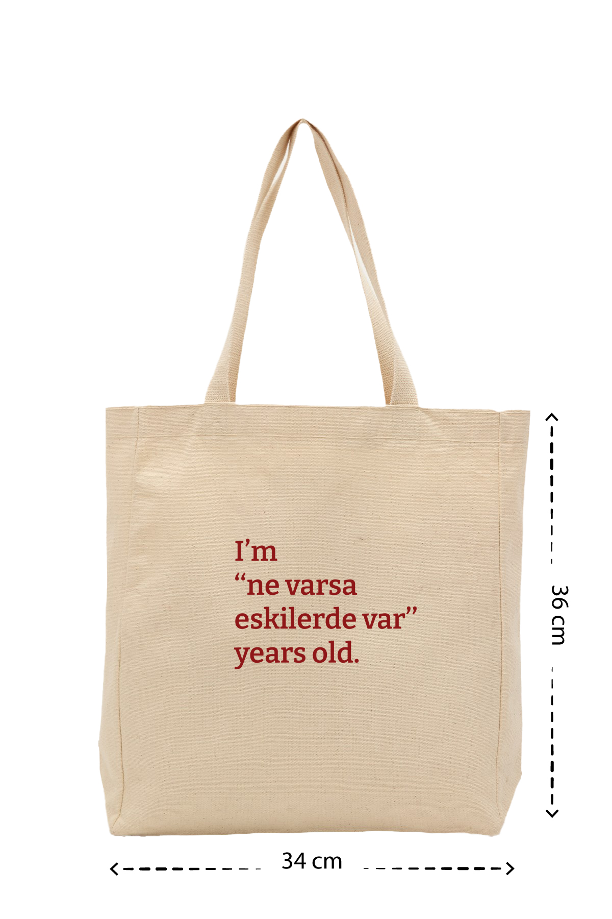 Ne varsa eskilerde var - Kanvas Çanta