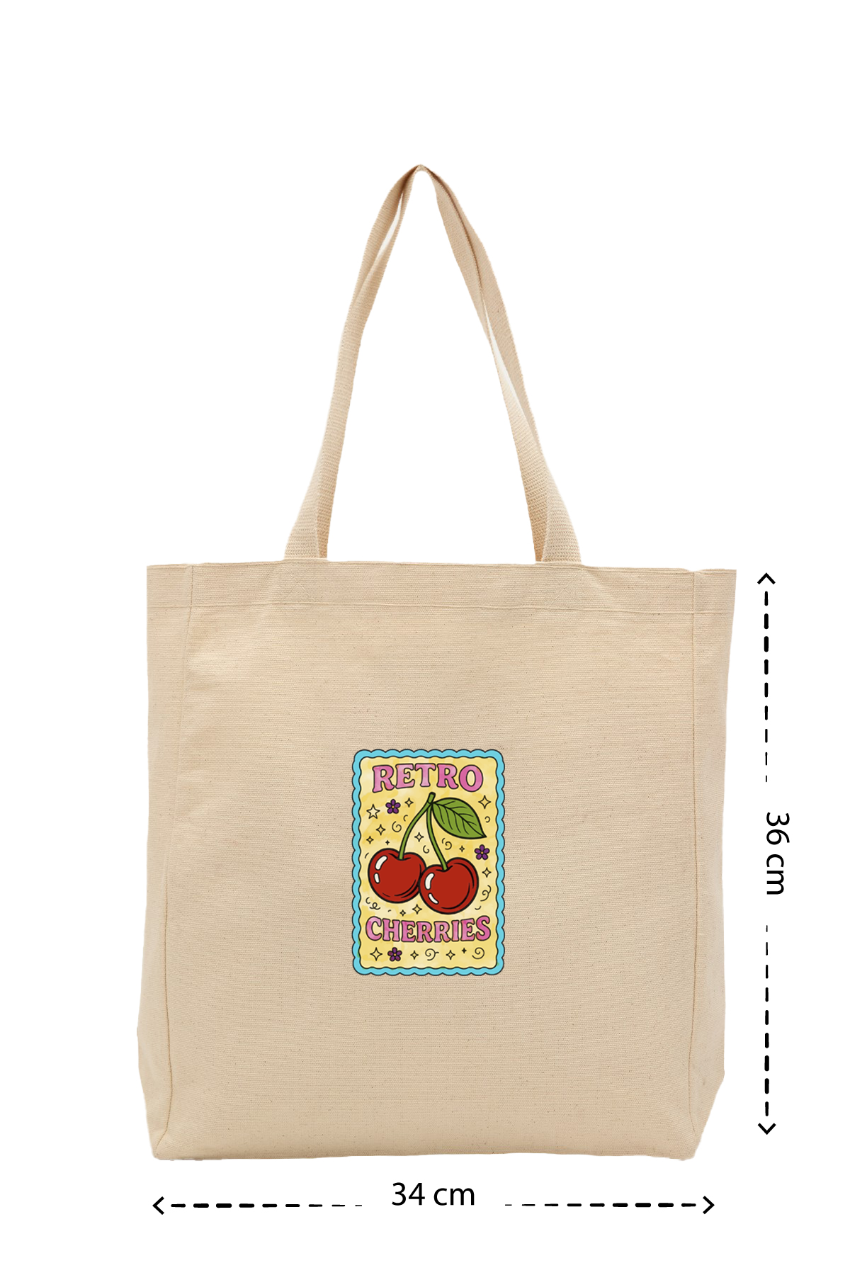 Cherries Card - Kanvas Çanta