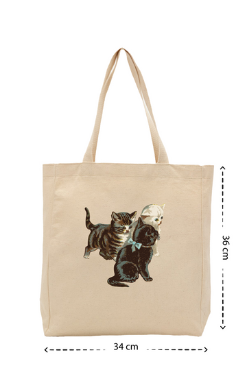 Kitties - Kanvas Çanta