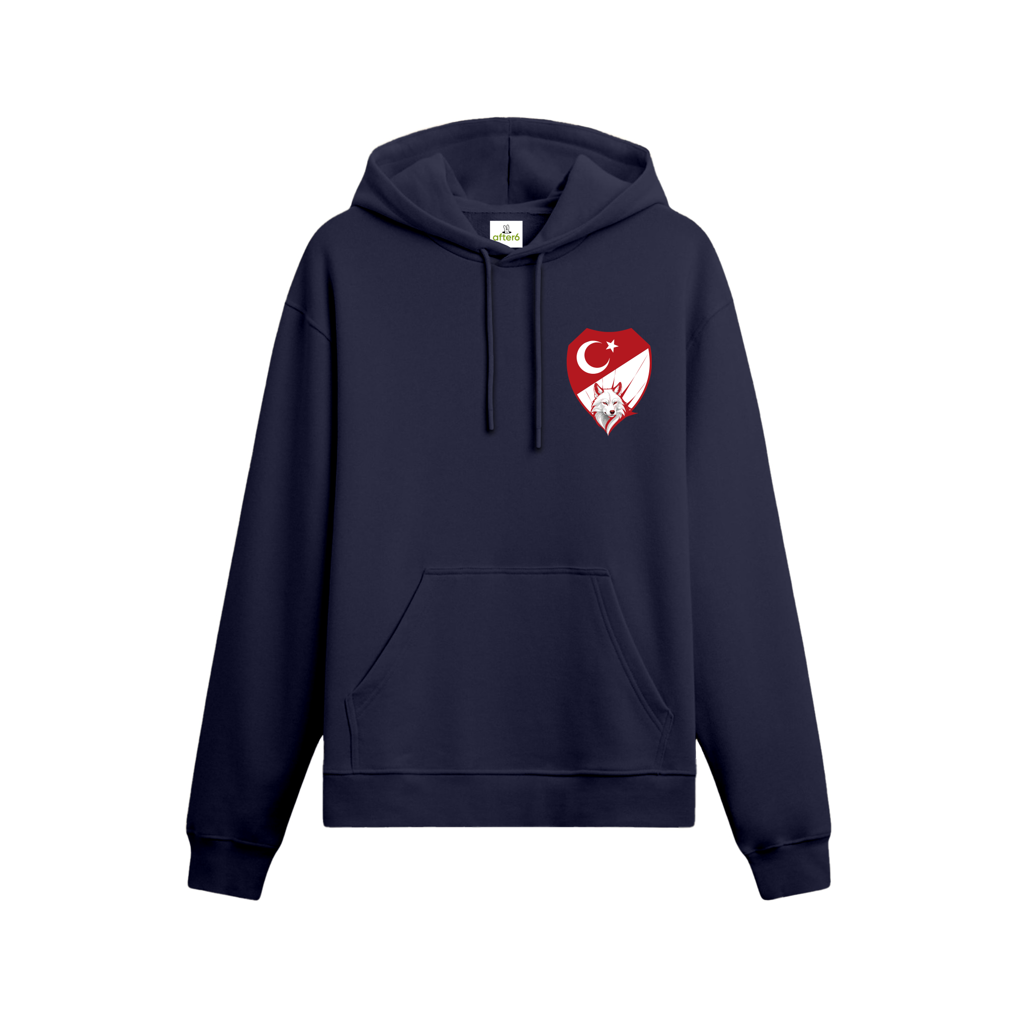 Kırmızı Beyaz - Oversize Hoodie