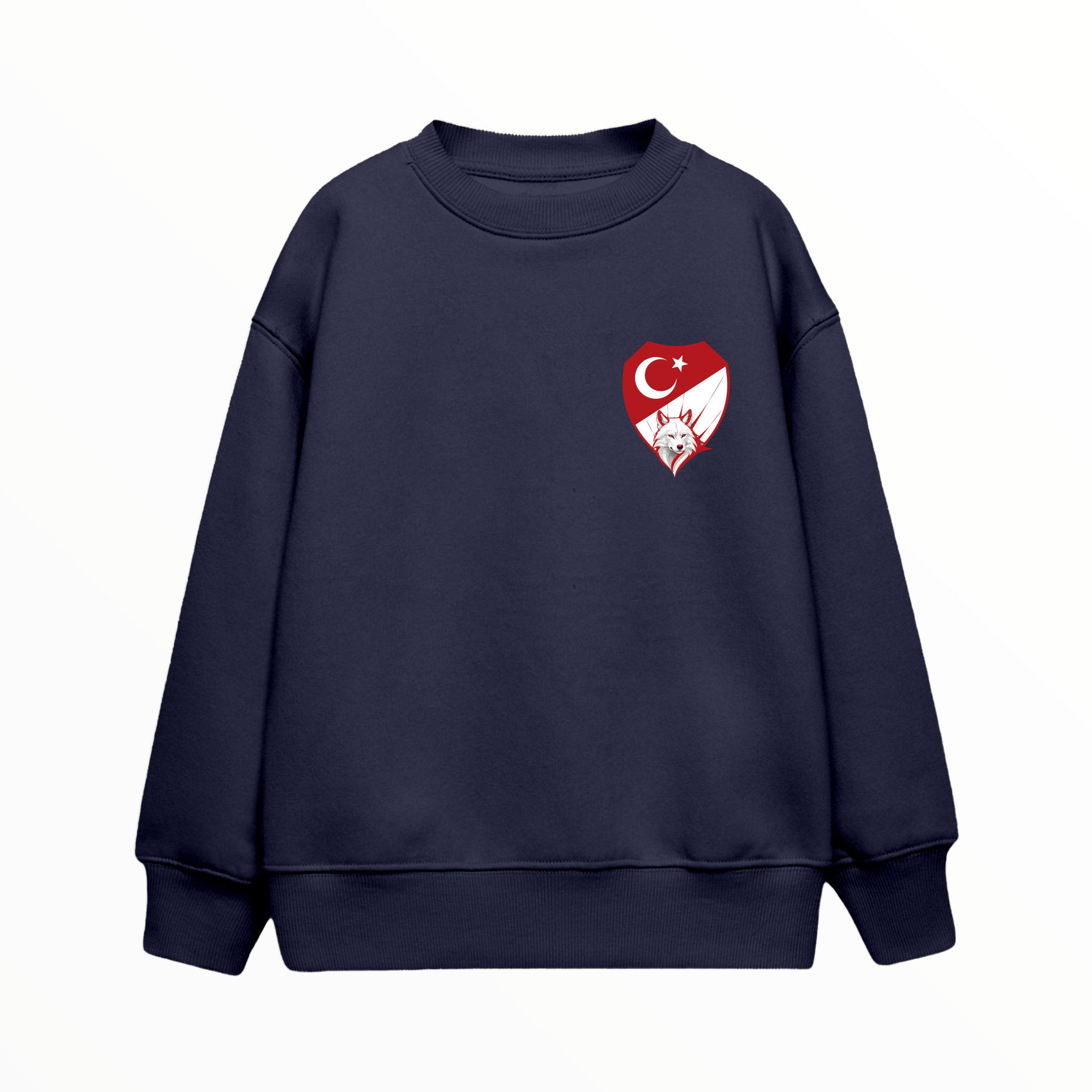 Kırmızı Beyaz - Çocuk Sweatshirt