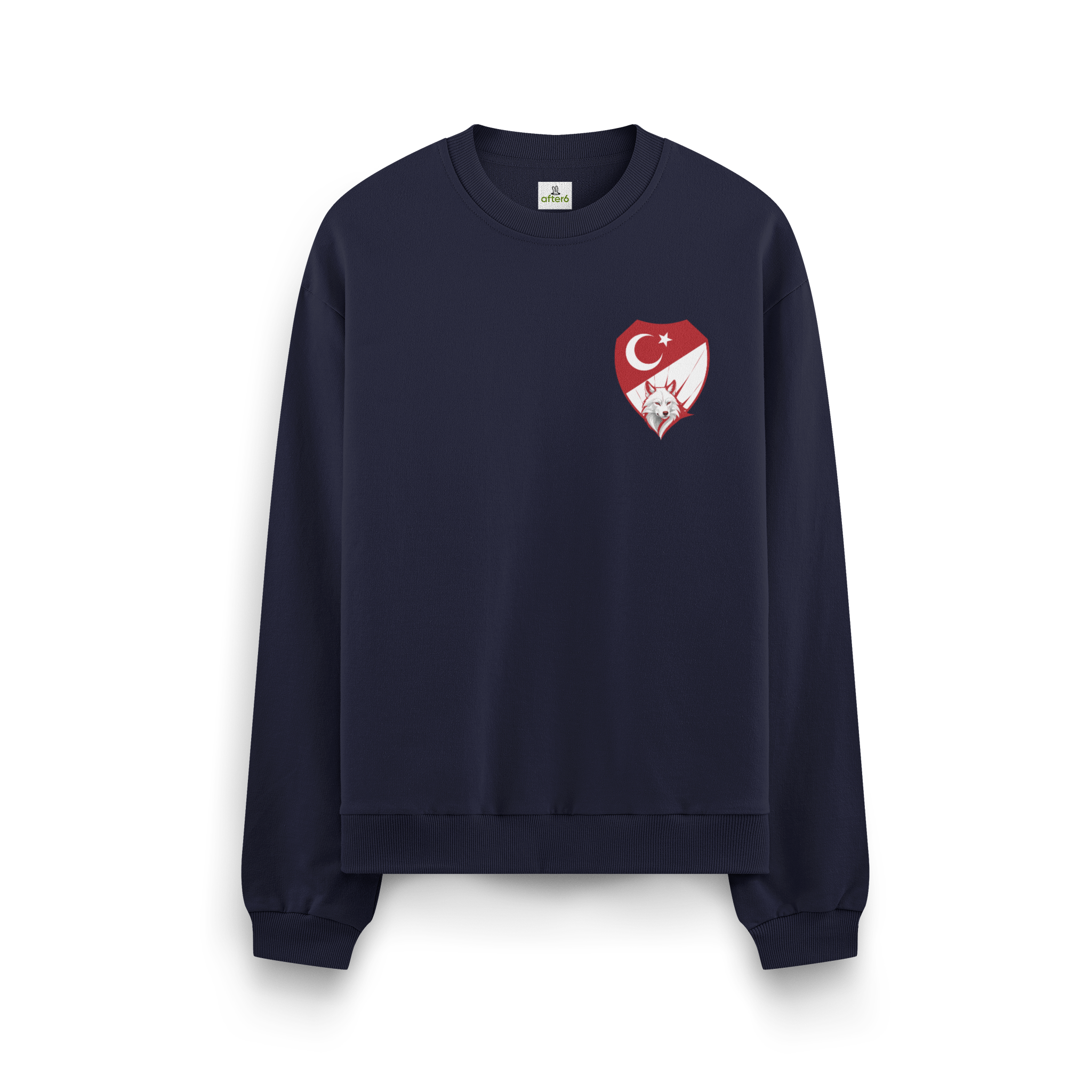 Kırmızı Beyaz - Oversize Sweatshirt