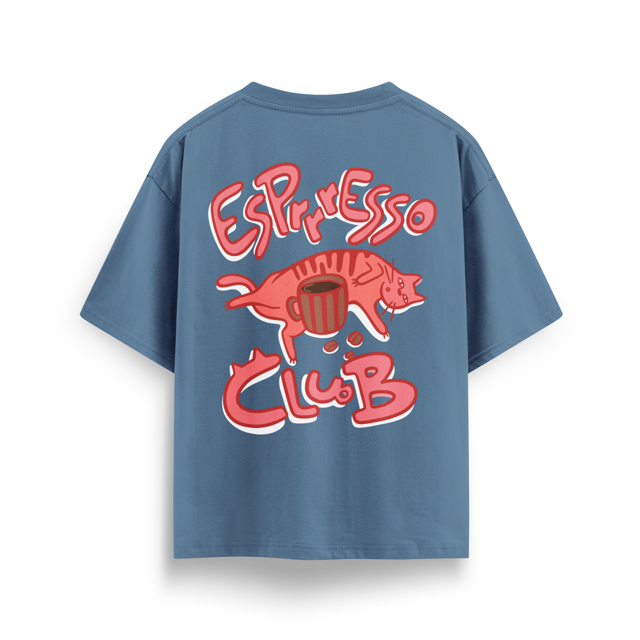 Espresso Cat Club - Oversize T-Shirt