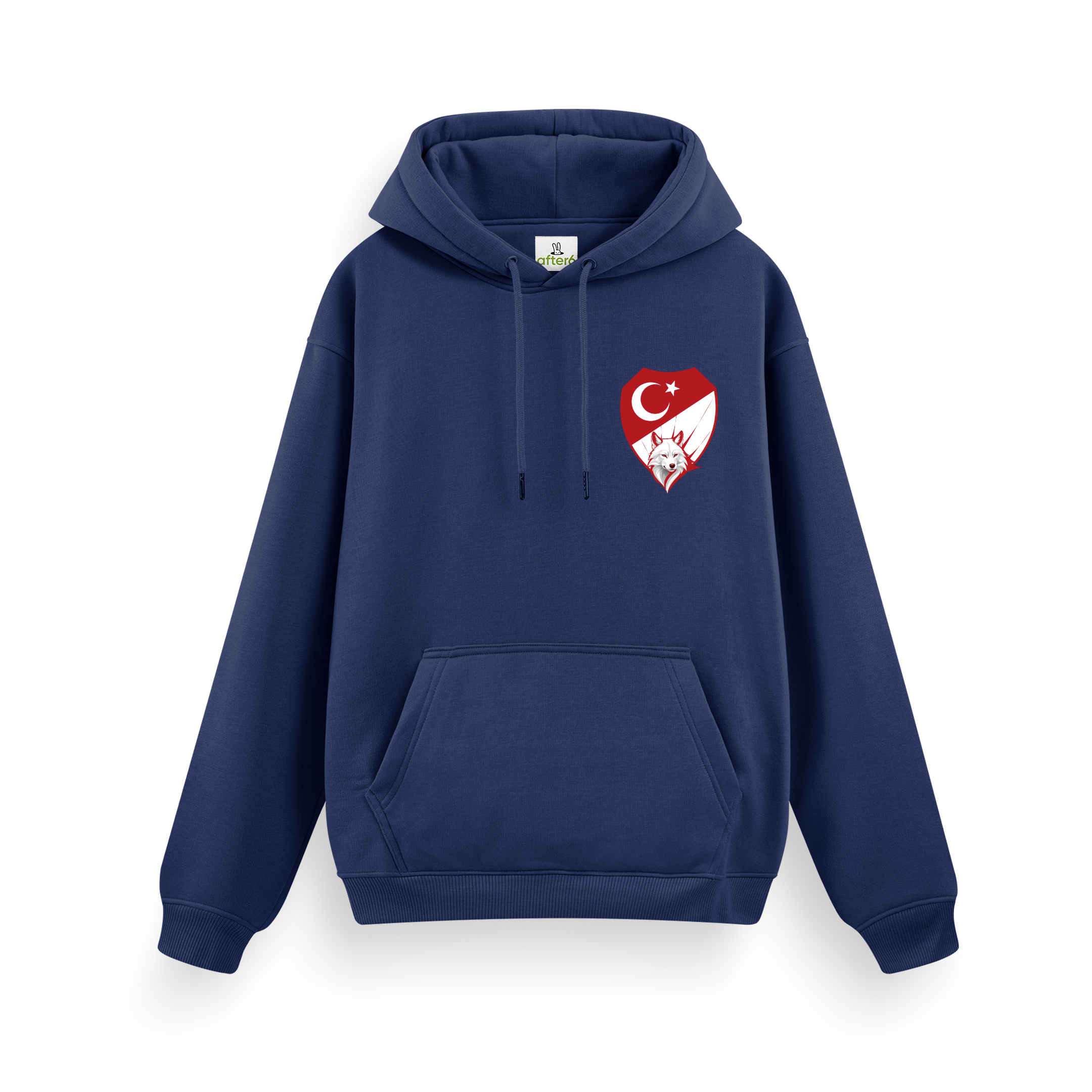 Kırmızı Beyaz - Regular Hoodie