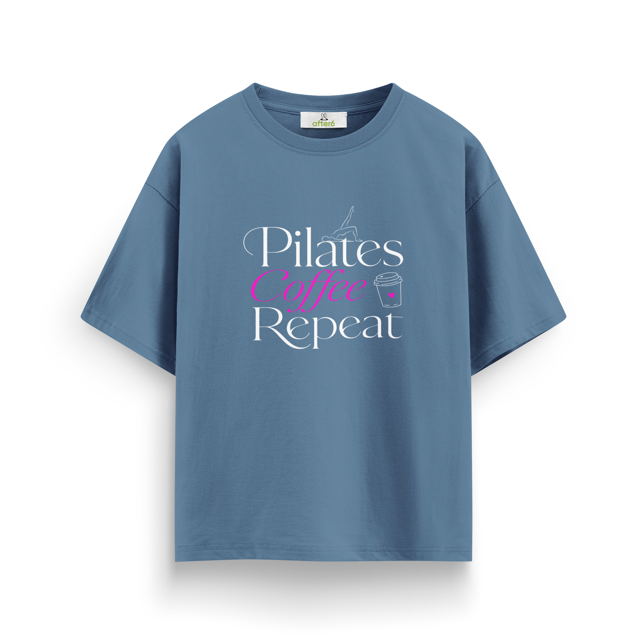 Pilates Coffee Repeat - Oversize T-Shirt
