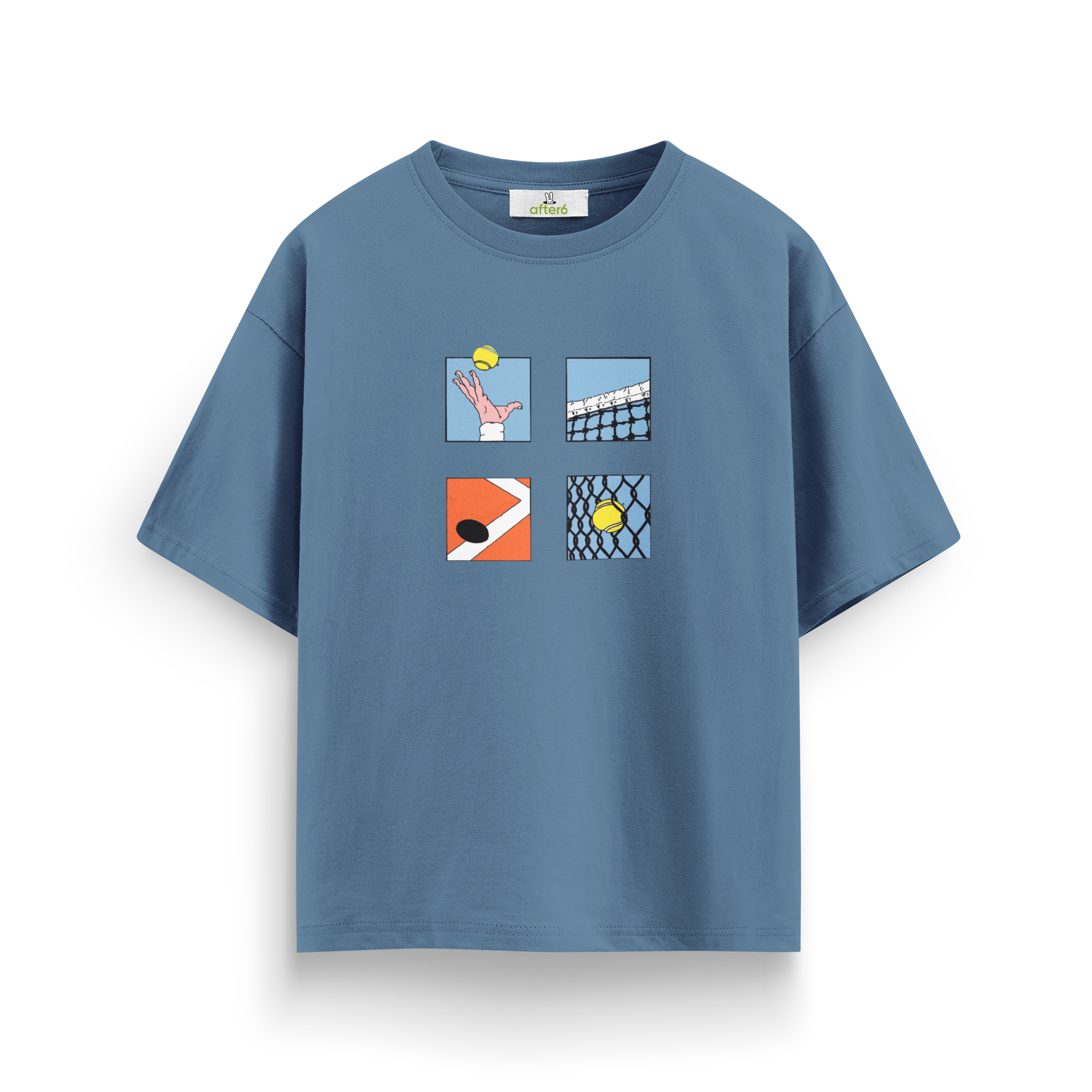 Lines & Tennis - Oversize T-Shirt