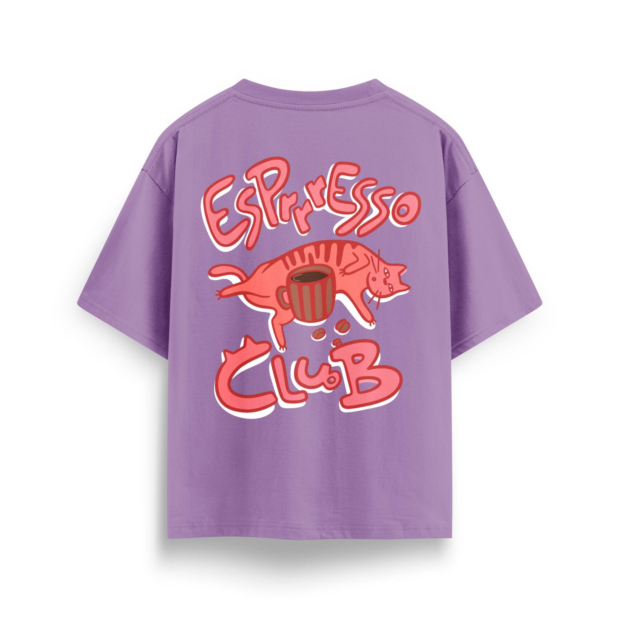 Espresso Cat Club - Oversize T-Shirt