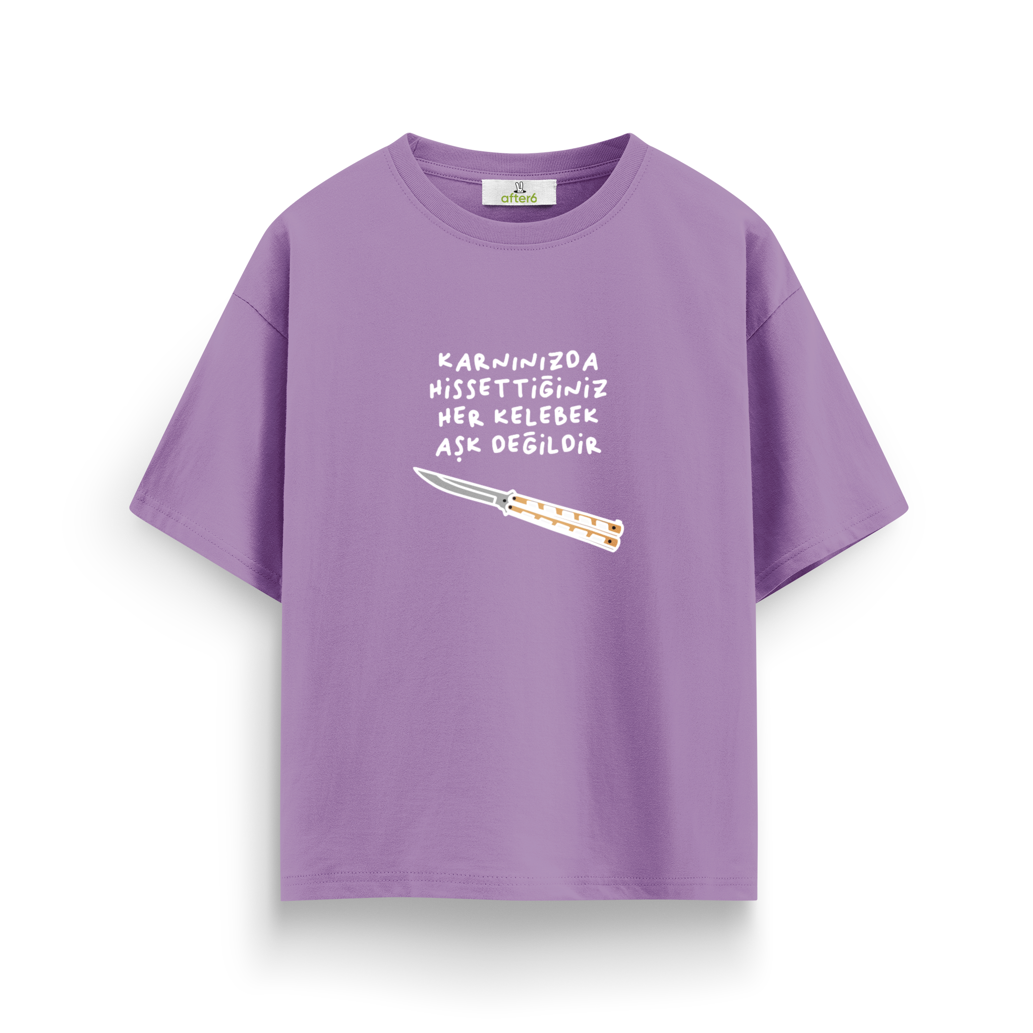 Her Kelebek Aşk Değildir - Oversize T-Shirt