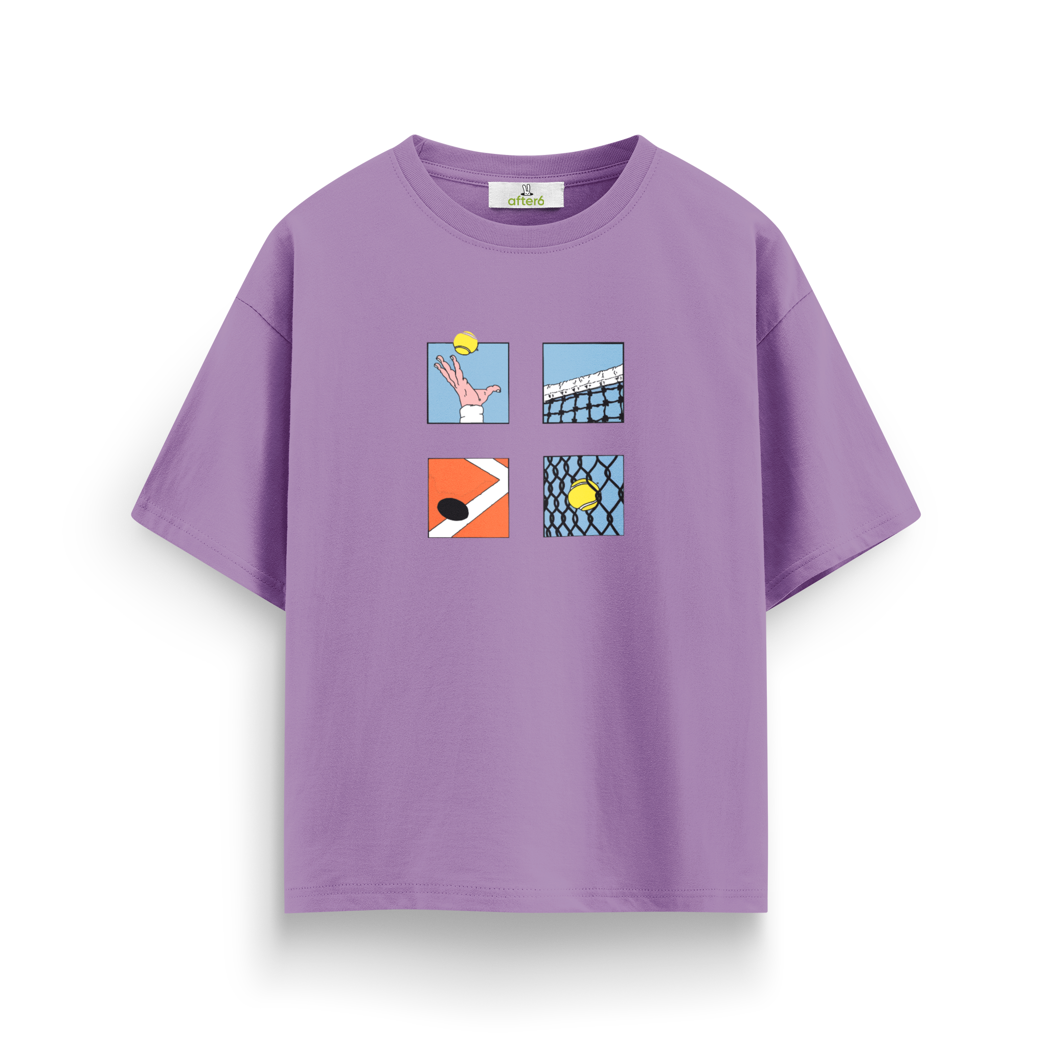 Lines & Tennis - Oversize T-Shirt
