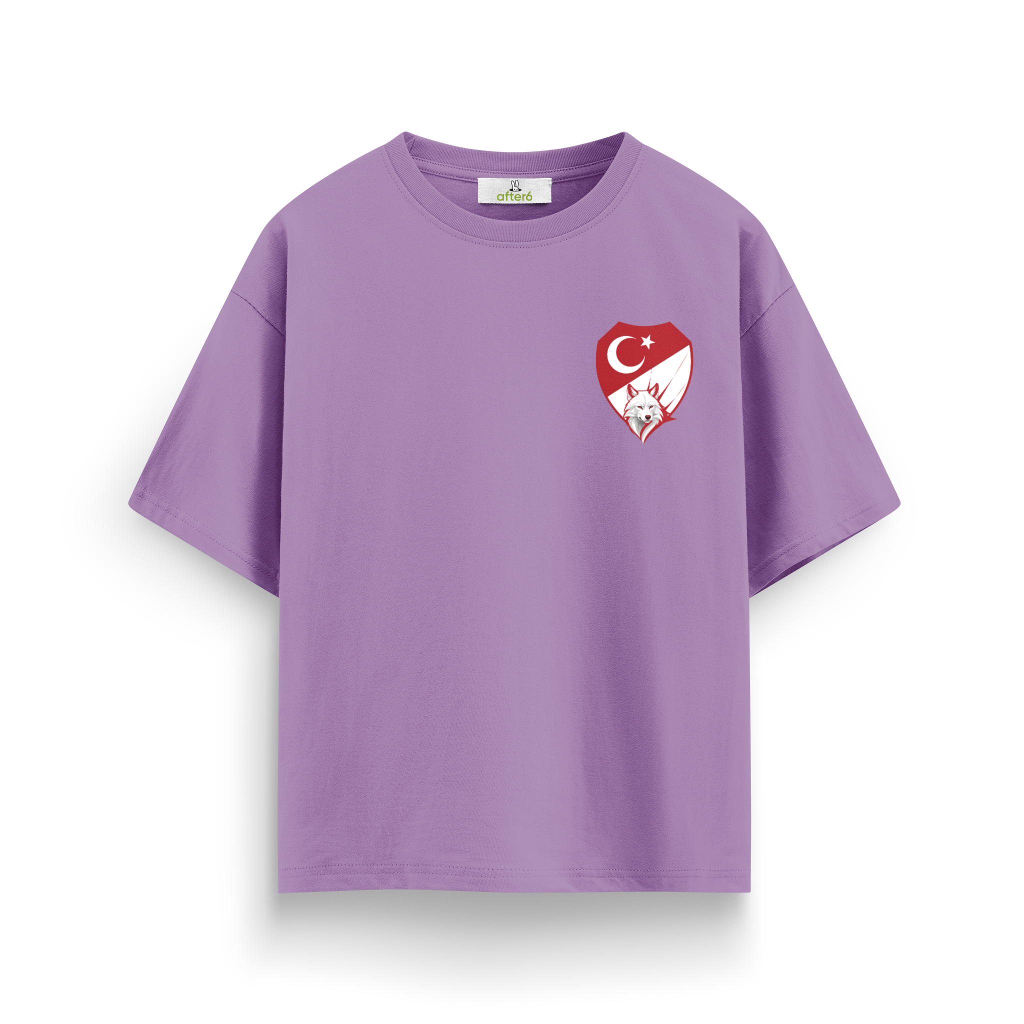 Kırmızı Beyaz - Oversize T-Shirt