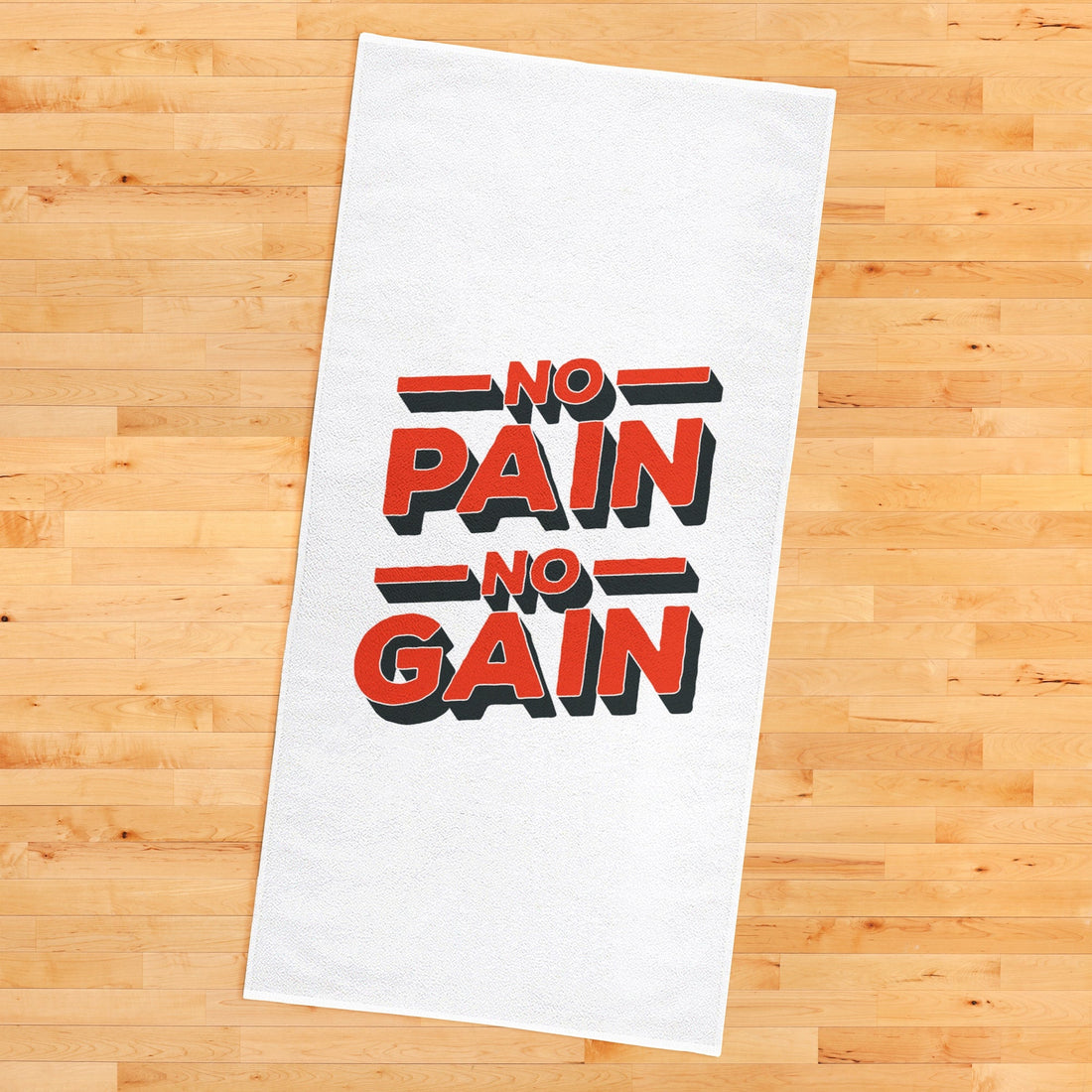 No Pain No Gain Red Spor Havlusu