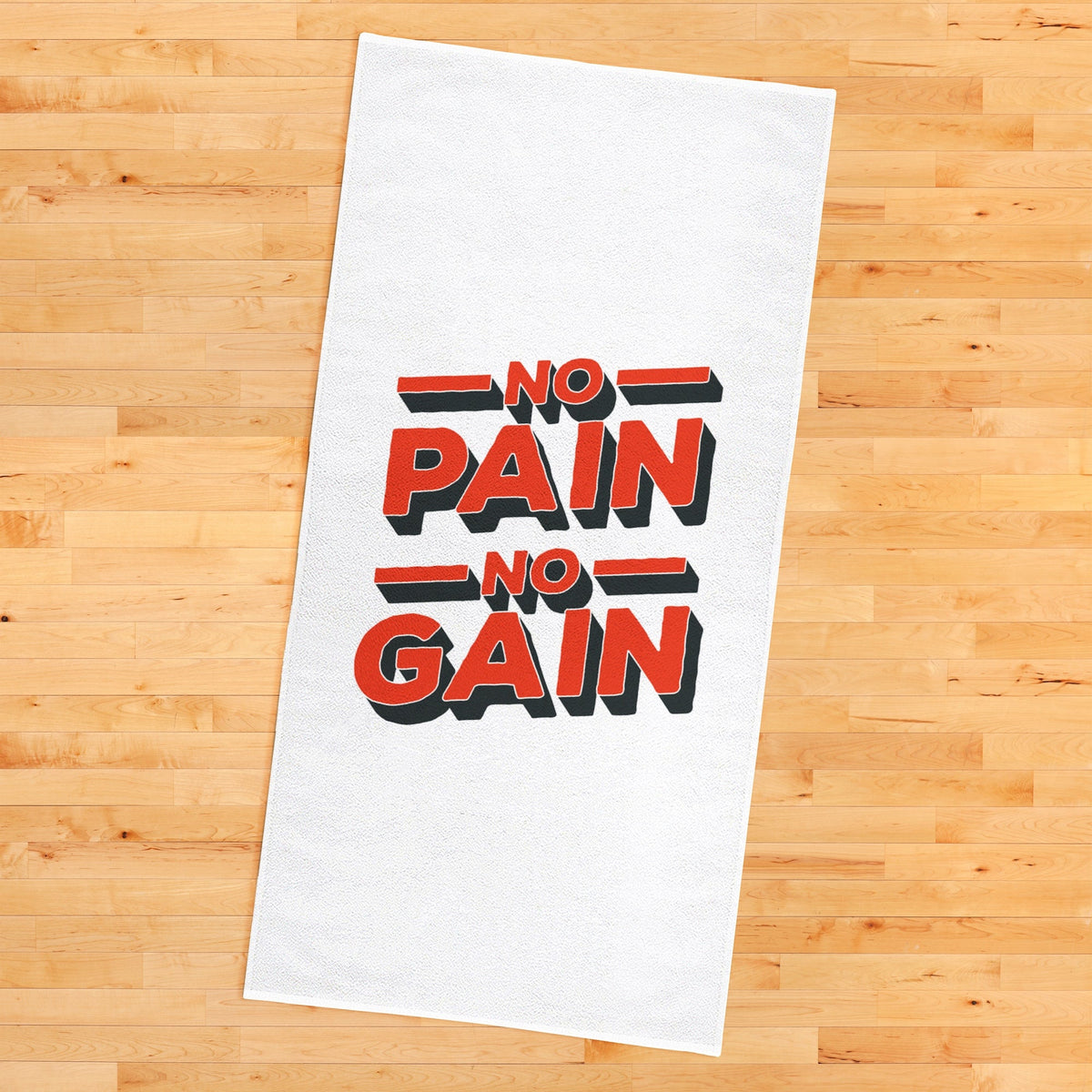 No Pain No Gain Red Spor Havlusu