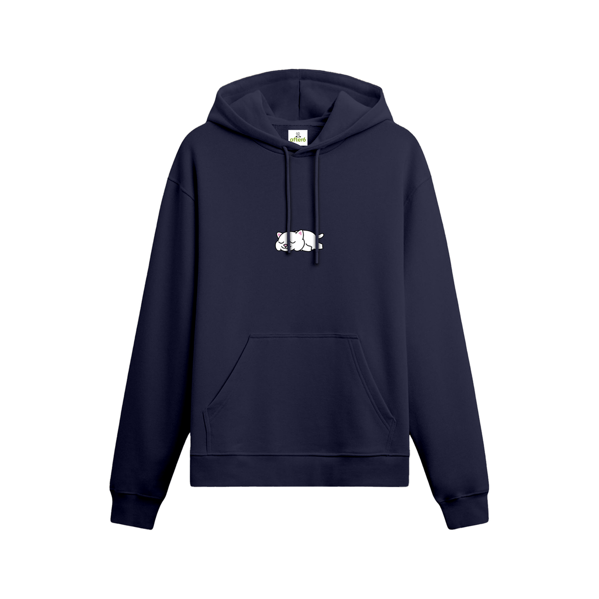 Lazy White Cat - Oversize Hoodie