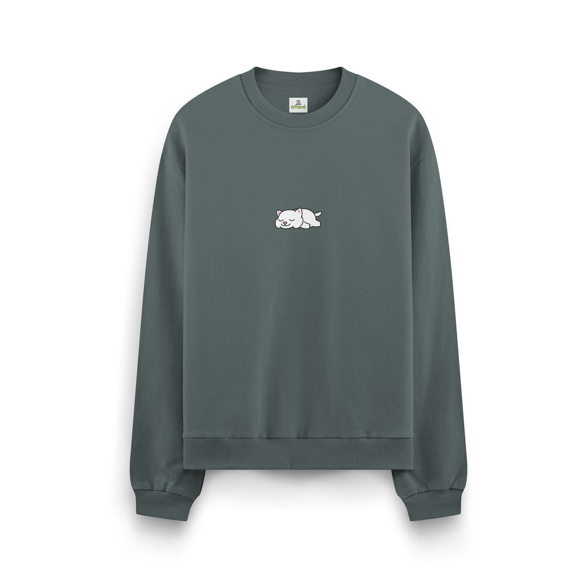 Lazy White Cat - Oversize Sweatshirt