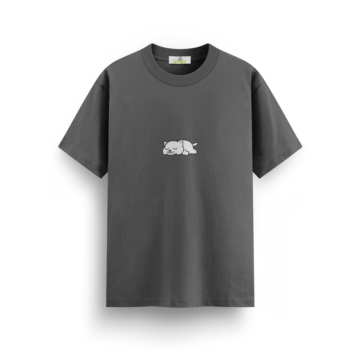 Lazy White Cat - Regular T-shirt