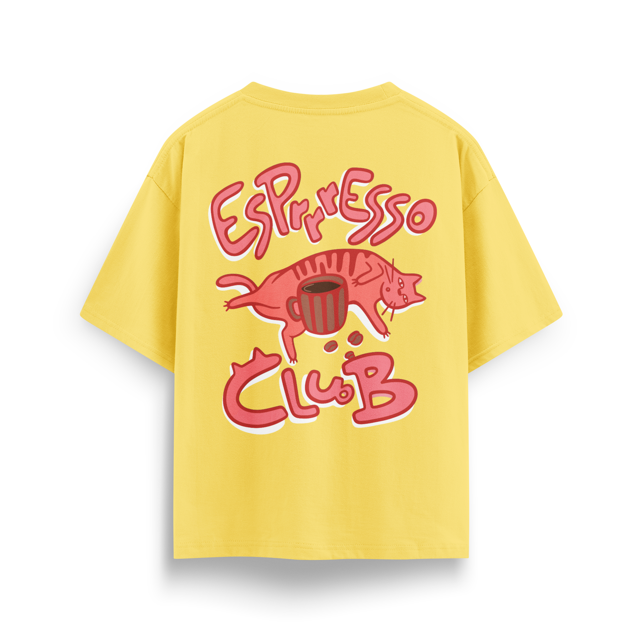 Espresso Cat Club - Oversize T-Shirt
