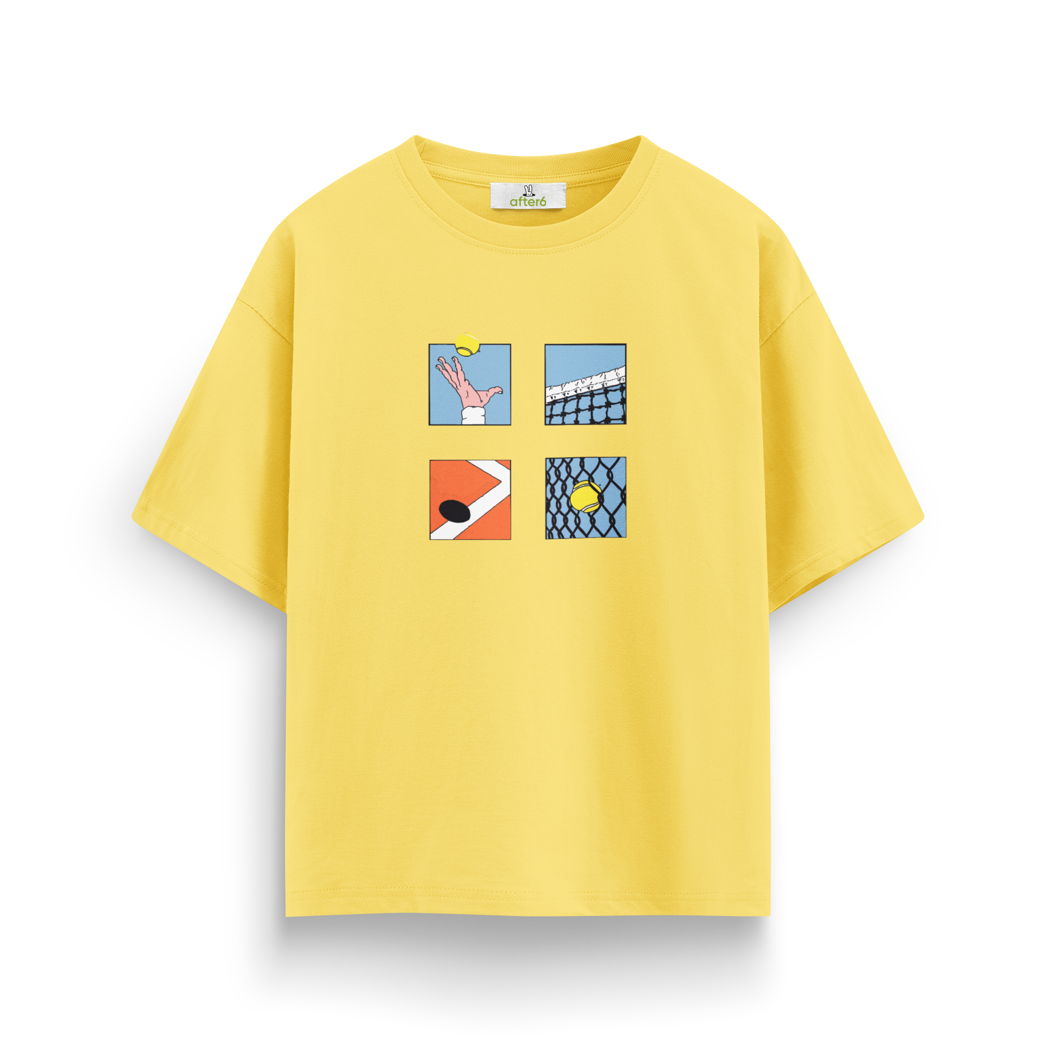 Lines & Tennis - Oversize T-Shirt