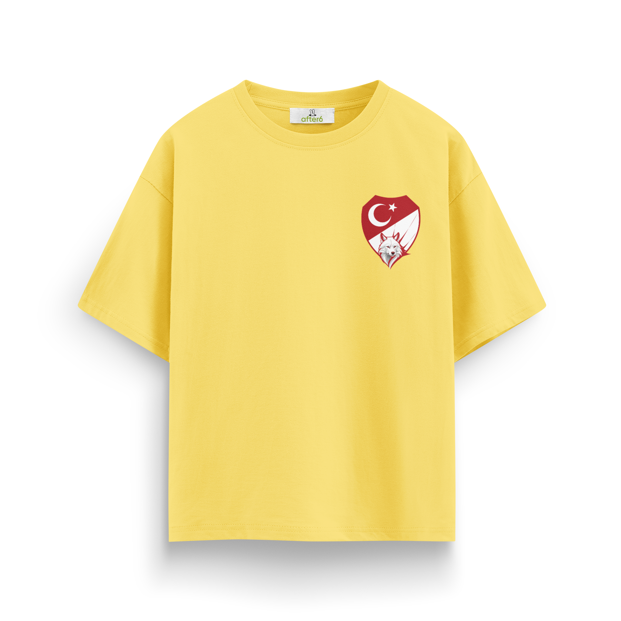 Kırmızı Beyaz - Oversize T-Shirt