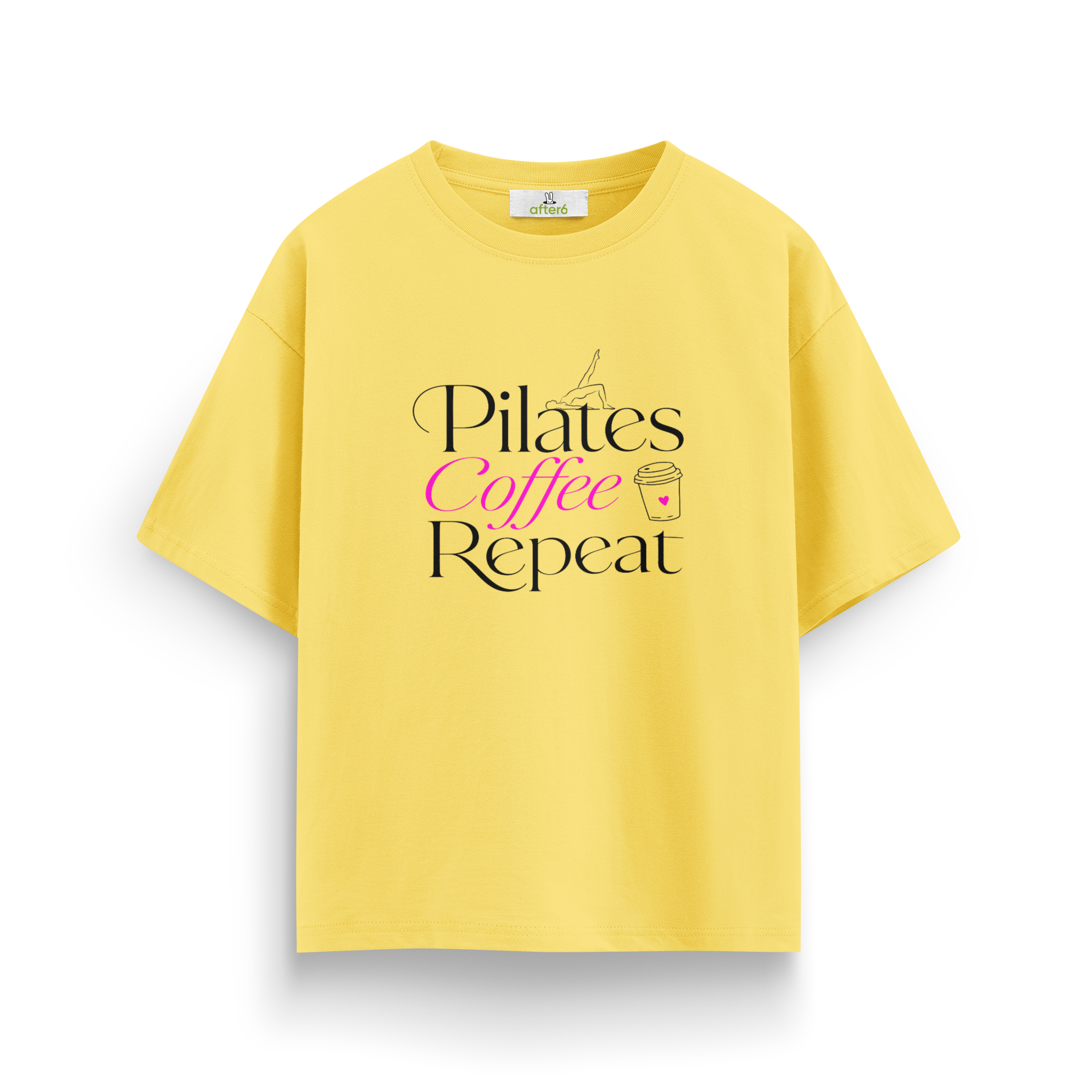 Pilates Coffee Repeat - Oversize T-Shirt