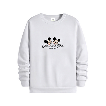 One More Time Regular Sweatshirt Beyaz, ön baskı – After6