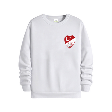 Kırmızı Beyaz - Regular Sweatshirt