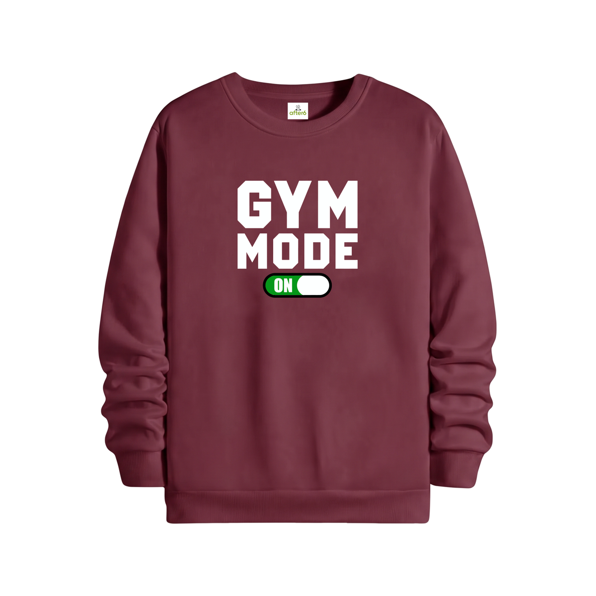 GYM MODE Regular Sweatshirt Bordo, ön baskı – After6