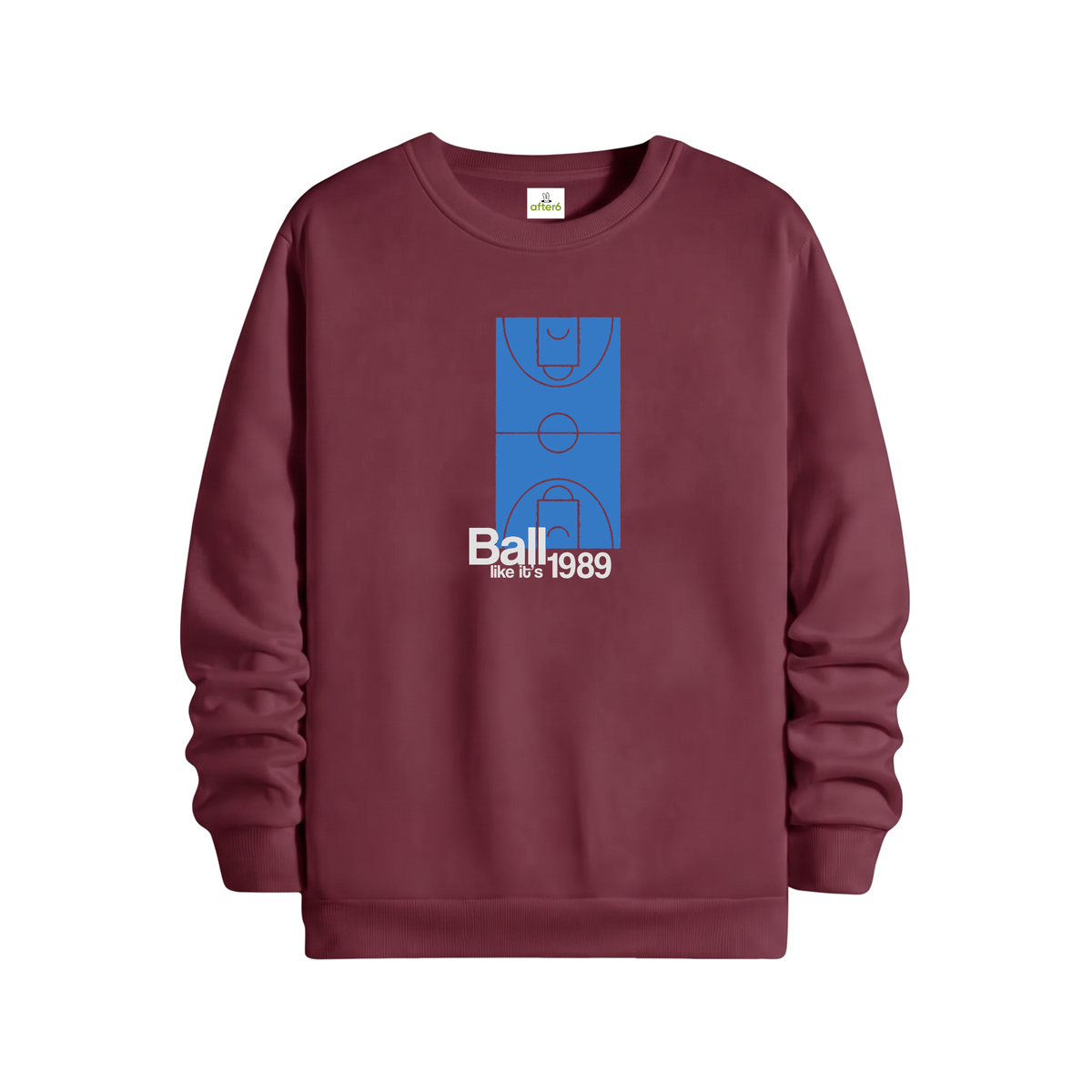 Like 1989 Regular Sweatshirt Bordo, ön baskı – After6