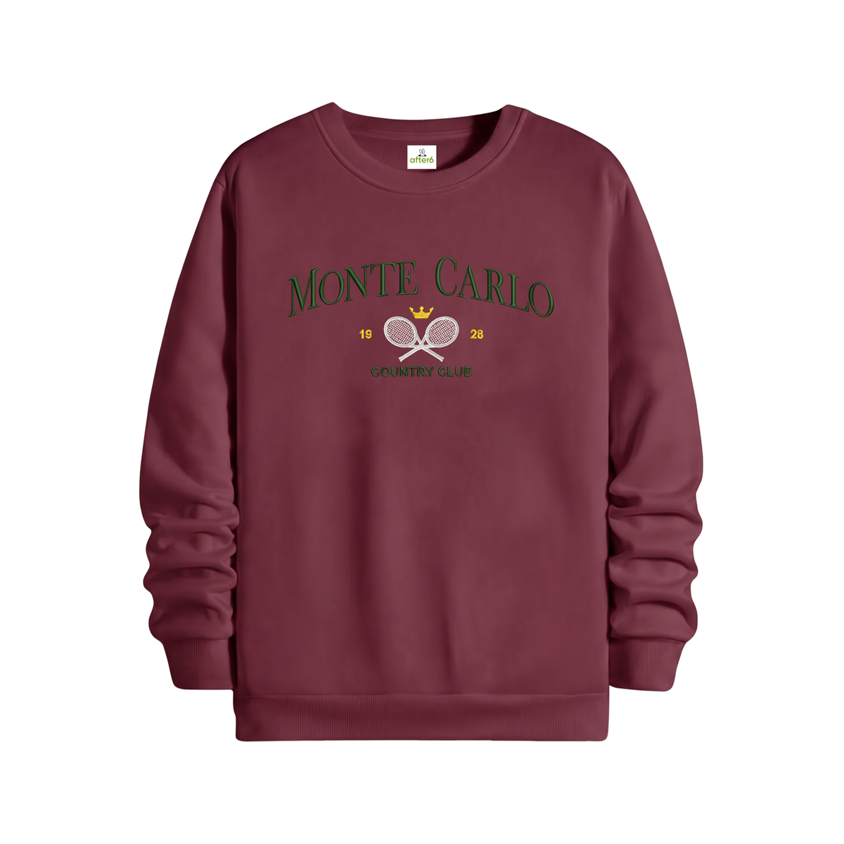 Monte Carlo Regular Sweatshirt Bordo, ön baskı – After6