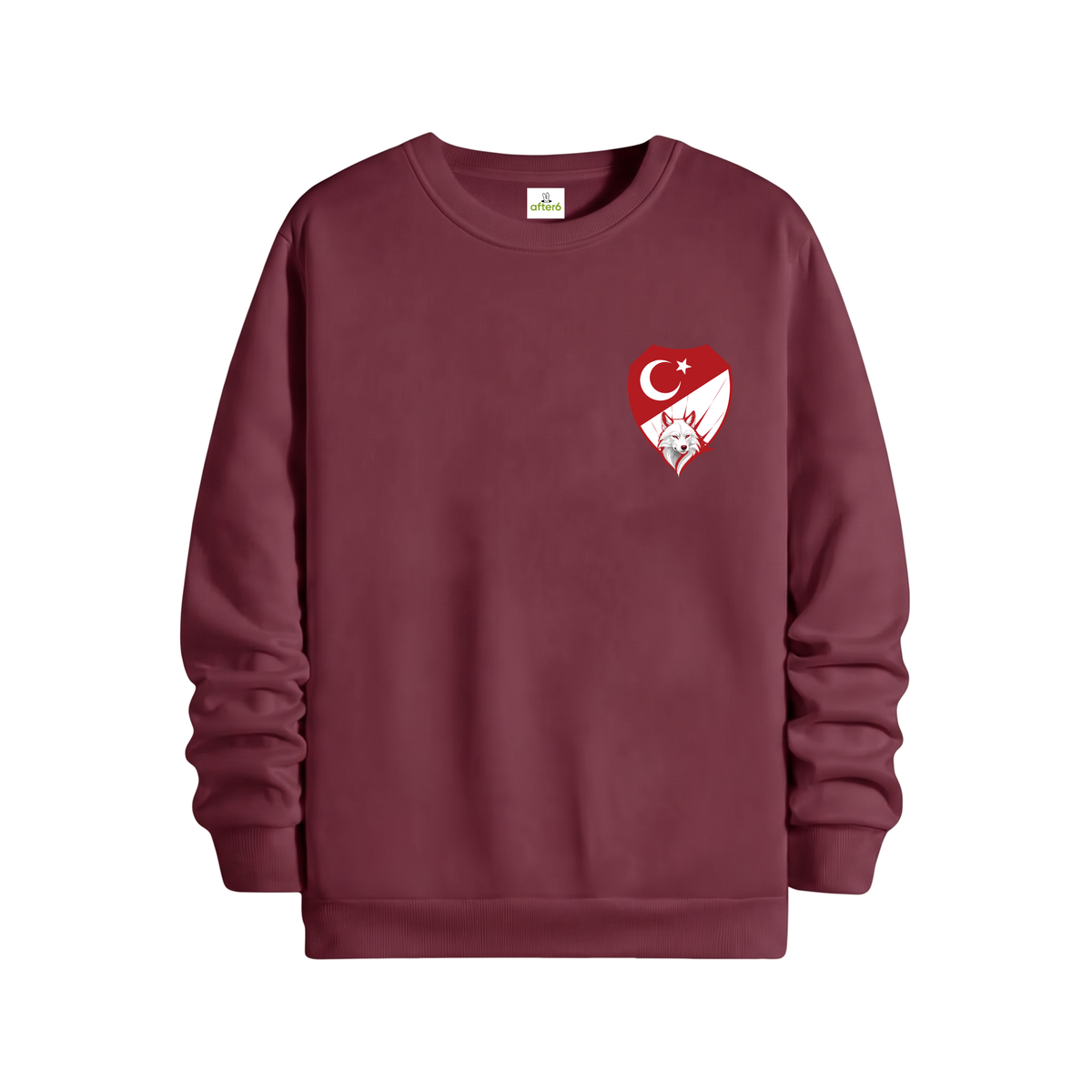 Kırmızı Beyaz - Regular Sweatshirt