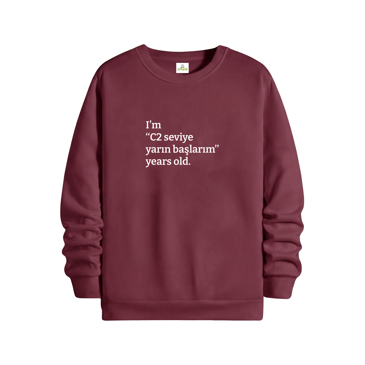 C2 seviye yarın başlarım - Regular Sweatshirt