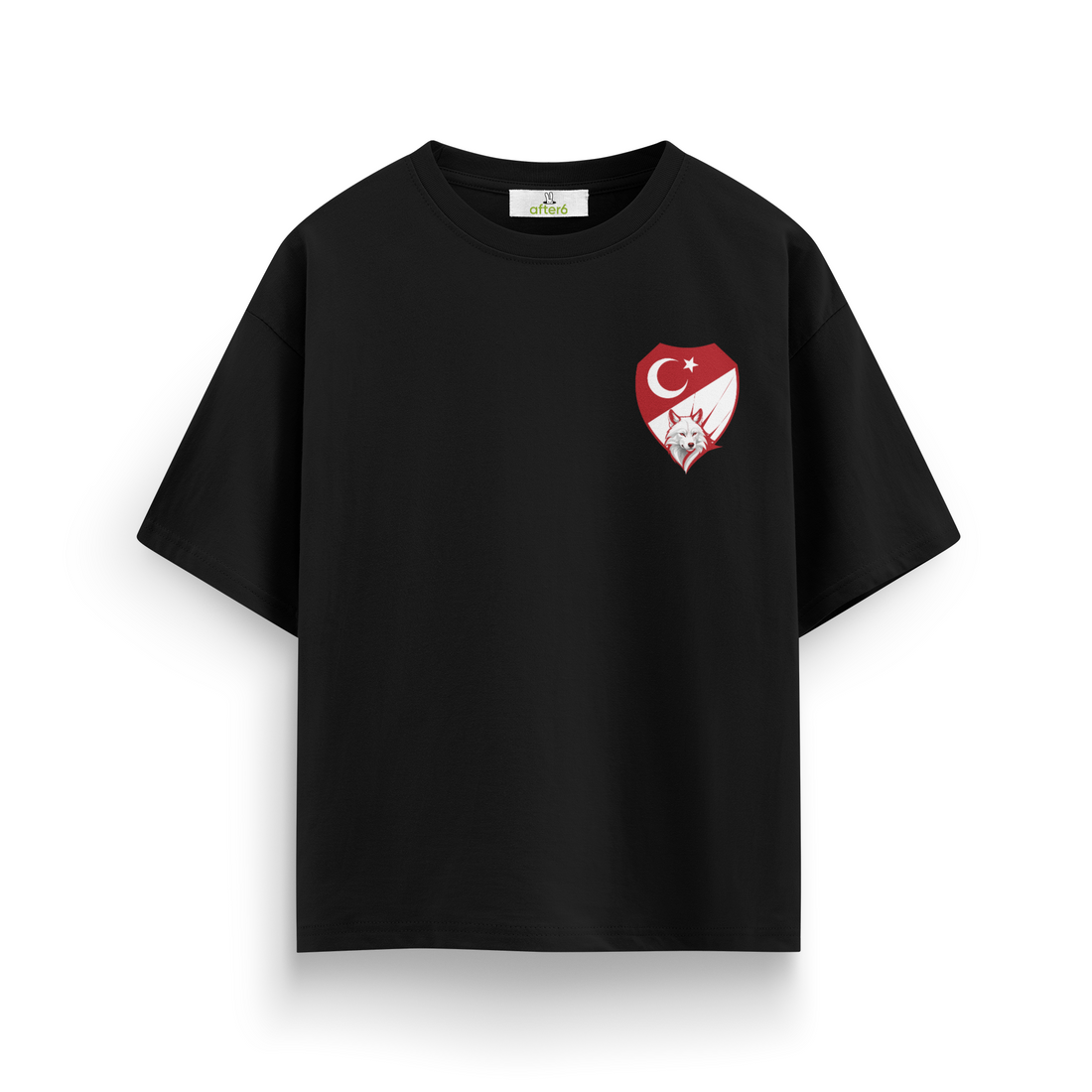 Kırmızı Beyaz - Oversize T-Shirt