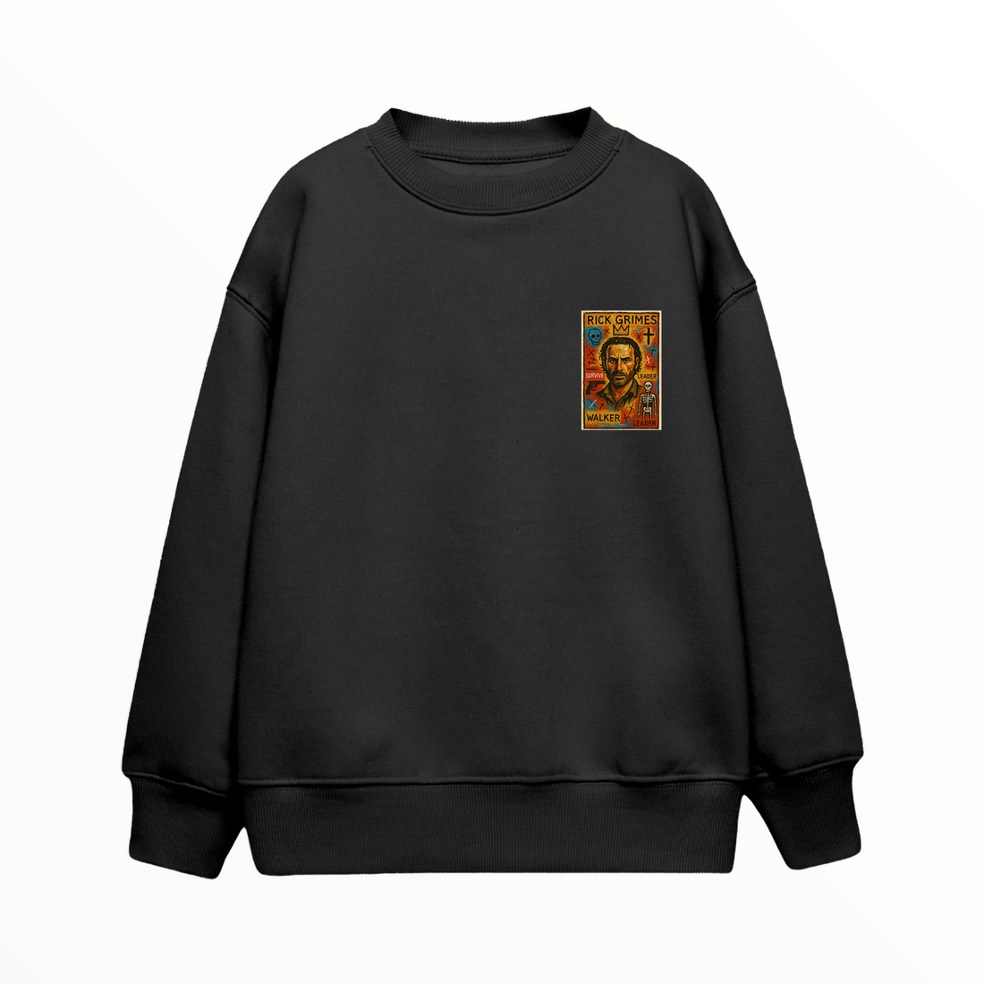 Rick Grimes Card - Çocuk Sweatshirt