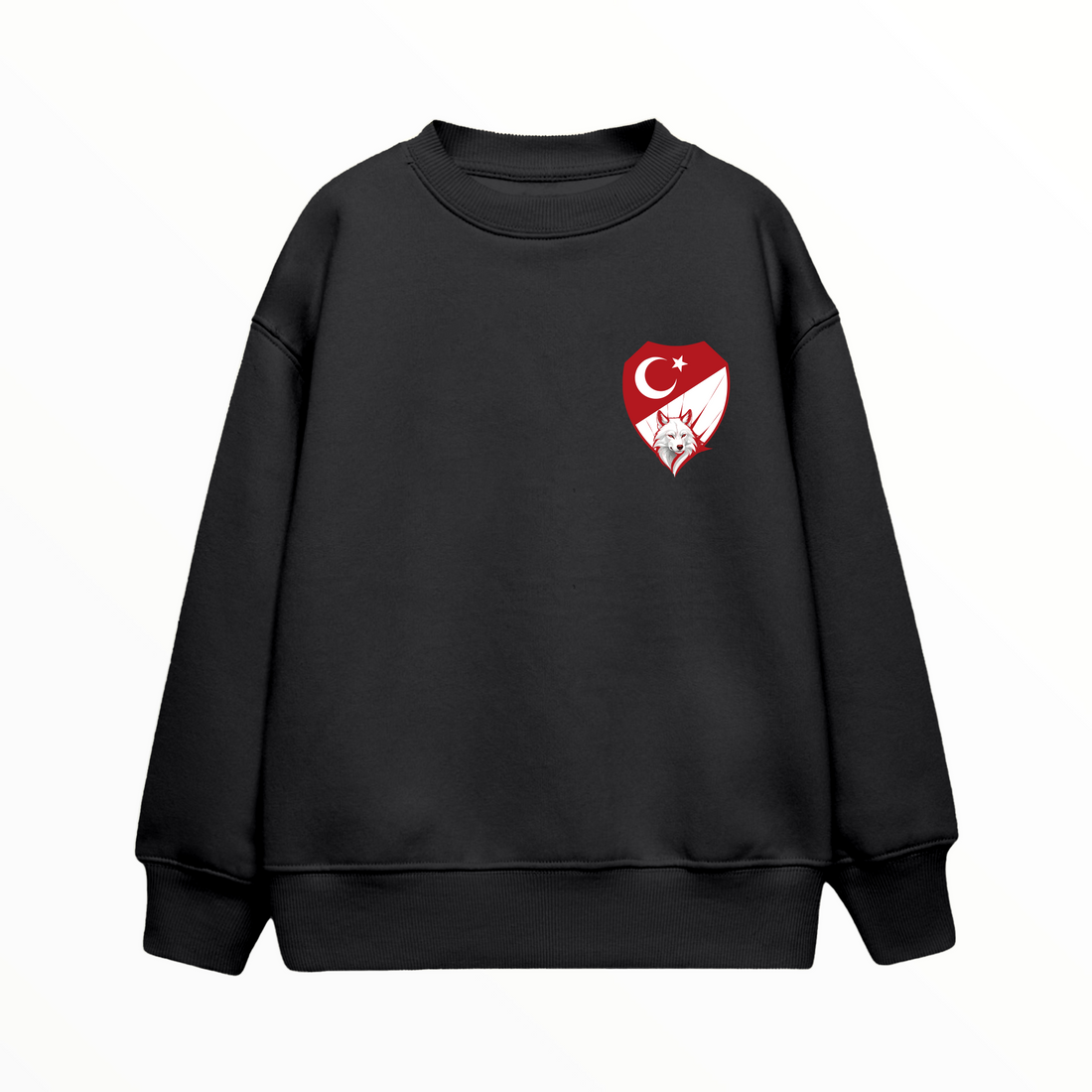 Kırmızı Beyaz - Çocuk Sweatshirt