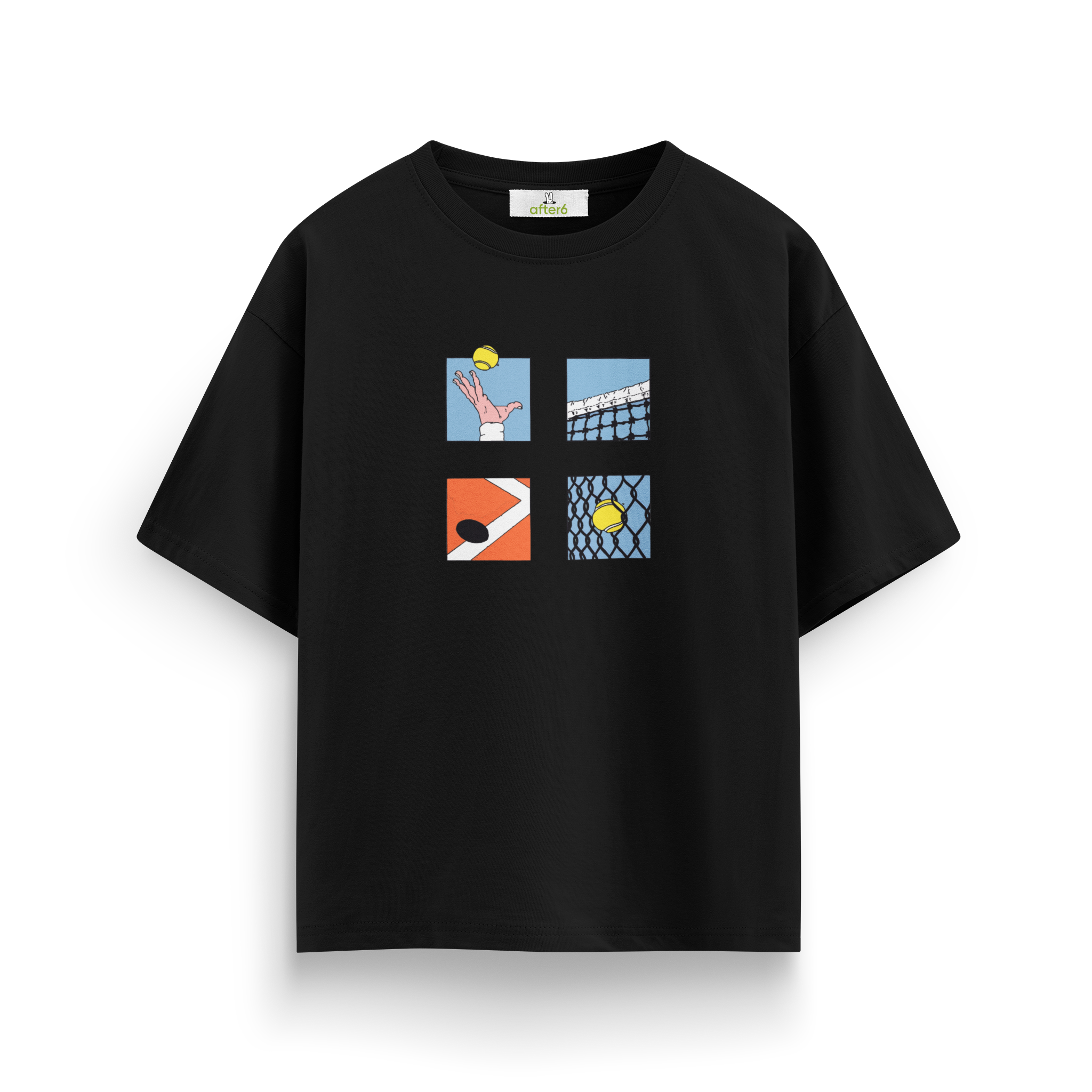 Lines & Tennis - Oversize T-Shirt