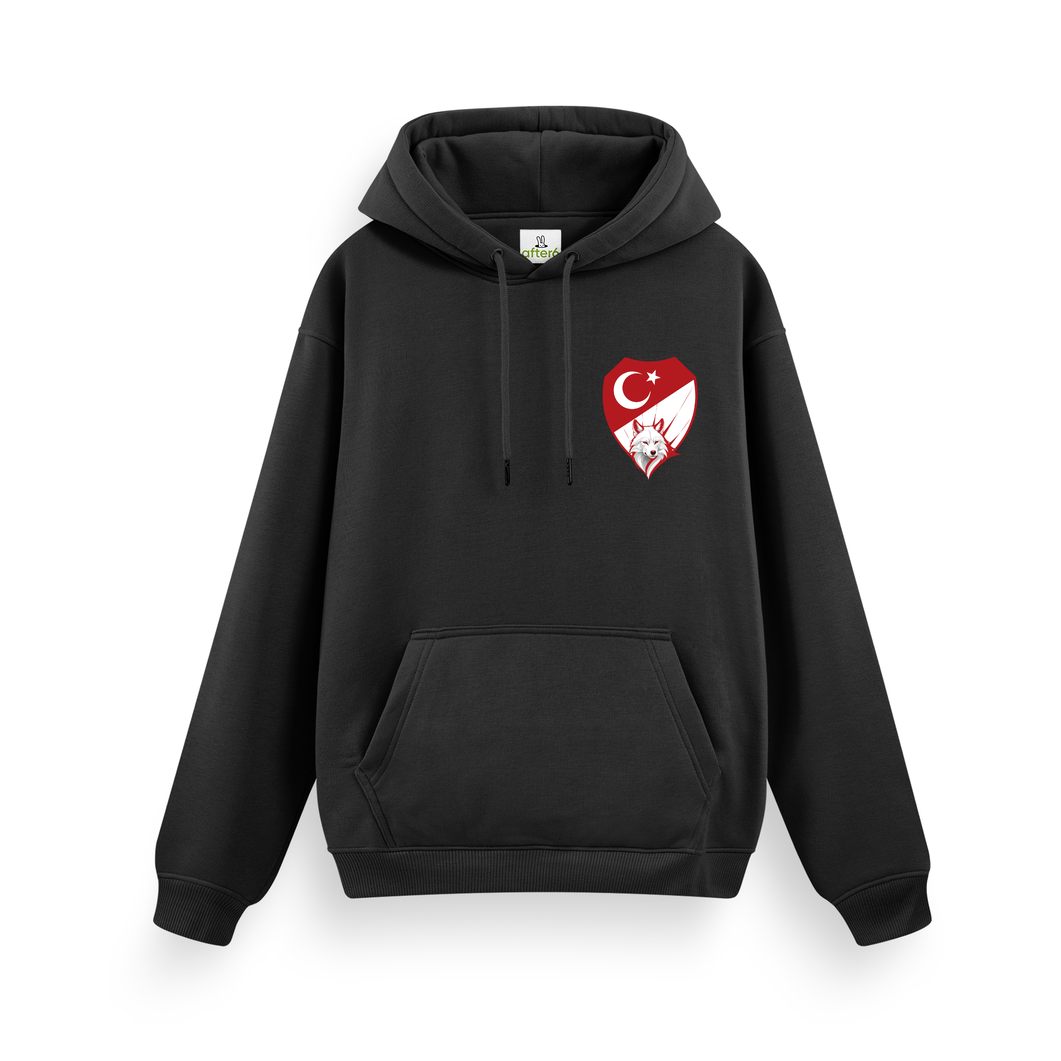 Kırmızı Beyaz - Regular Hoodie