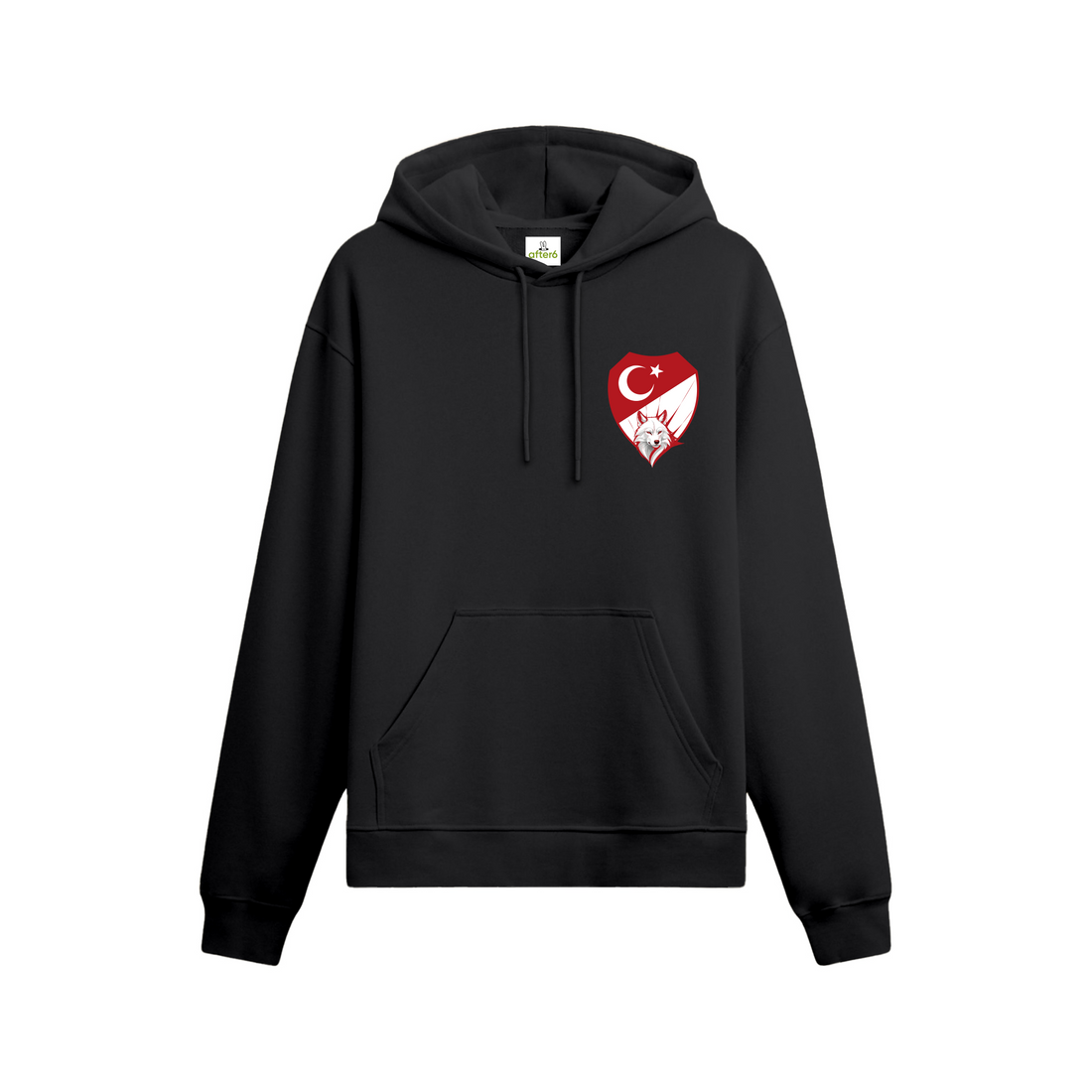 Kırmızı Beyaz - Oversize Hoodie