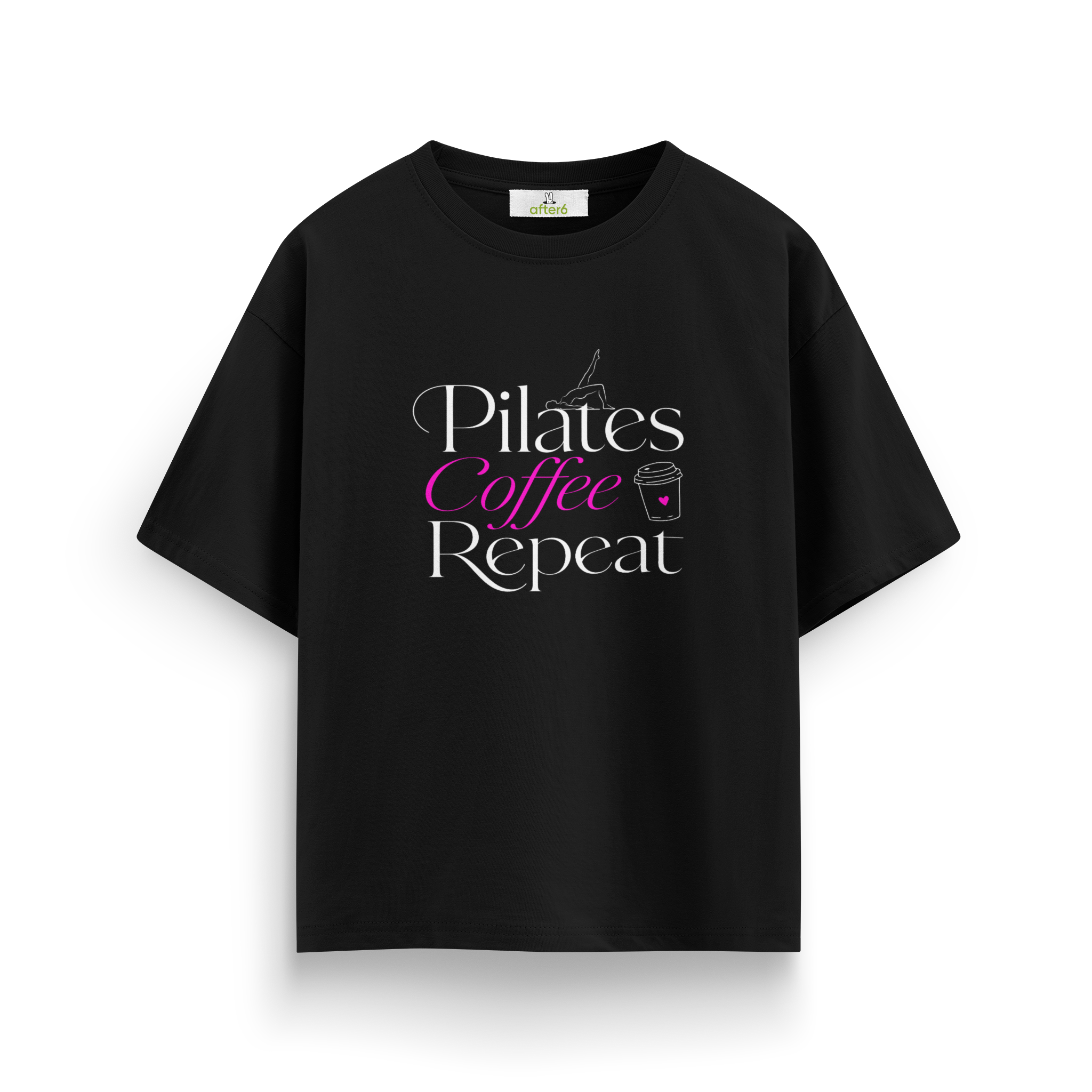 Pilates Coffee Repeat - Oversize T-Shirt
