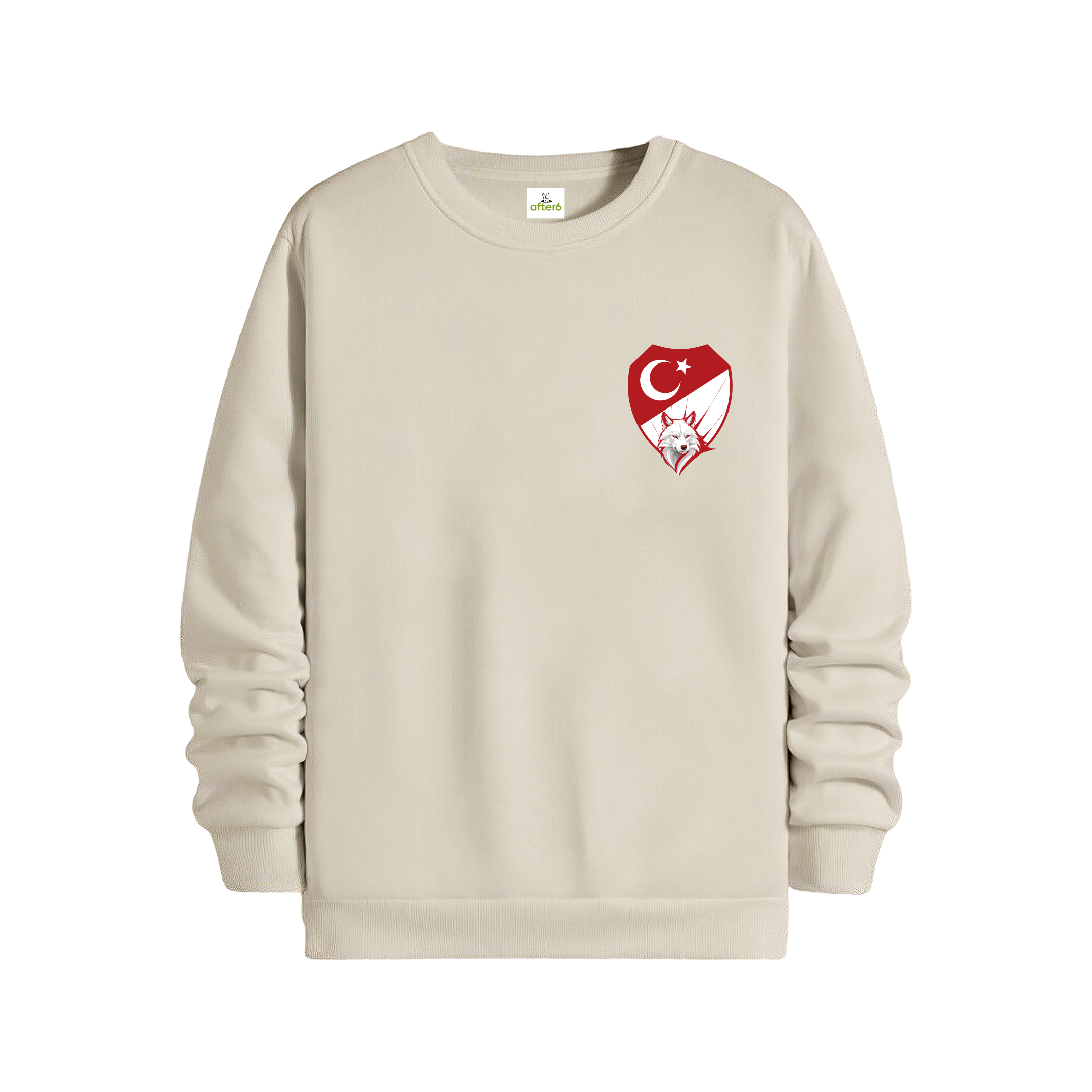 Kırmızı Beyaz - Regular Sweatshirt