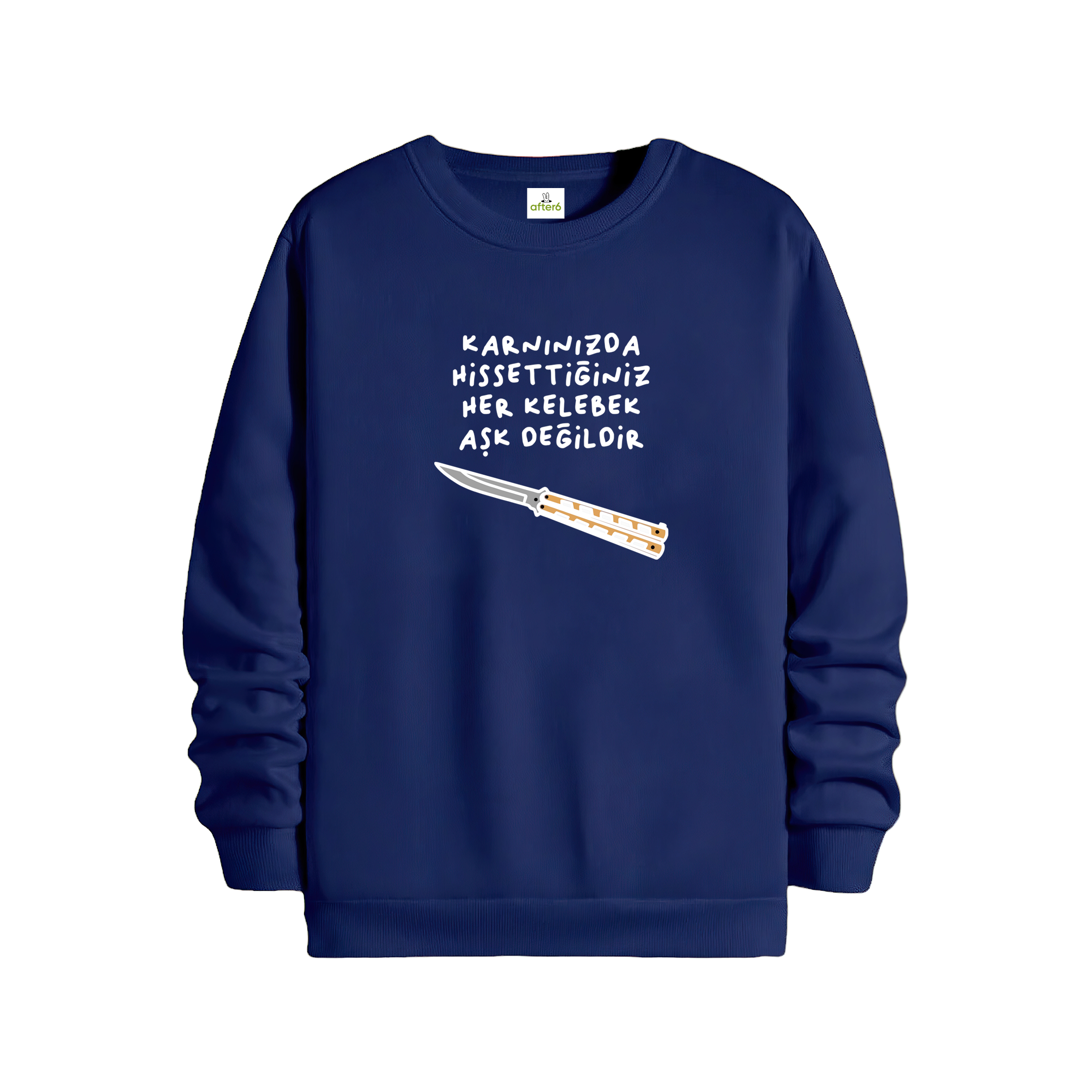 Her Kelebek Aşk Değildir - Regular Sweatshirt