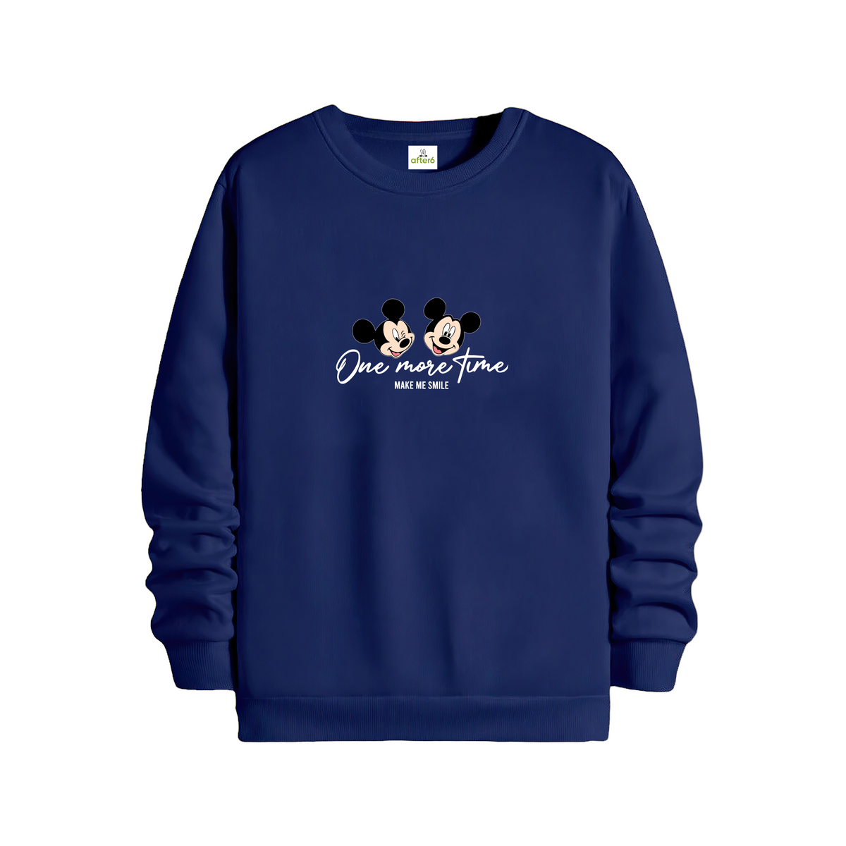 One More Time Regular Sweatshirt Lacivert, ön baskı – After6