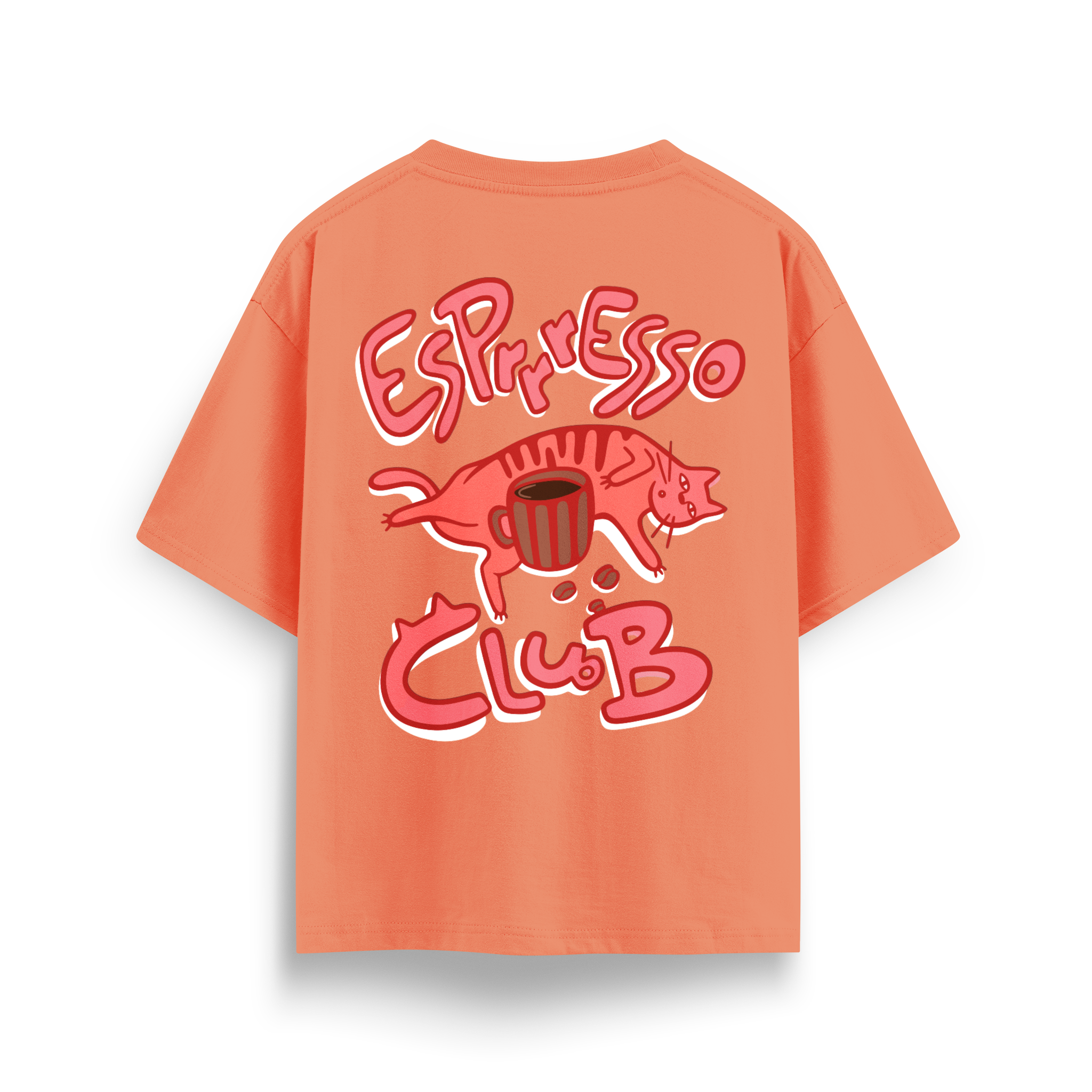 Espresso Cat Club - Oversize T-Shirt