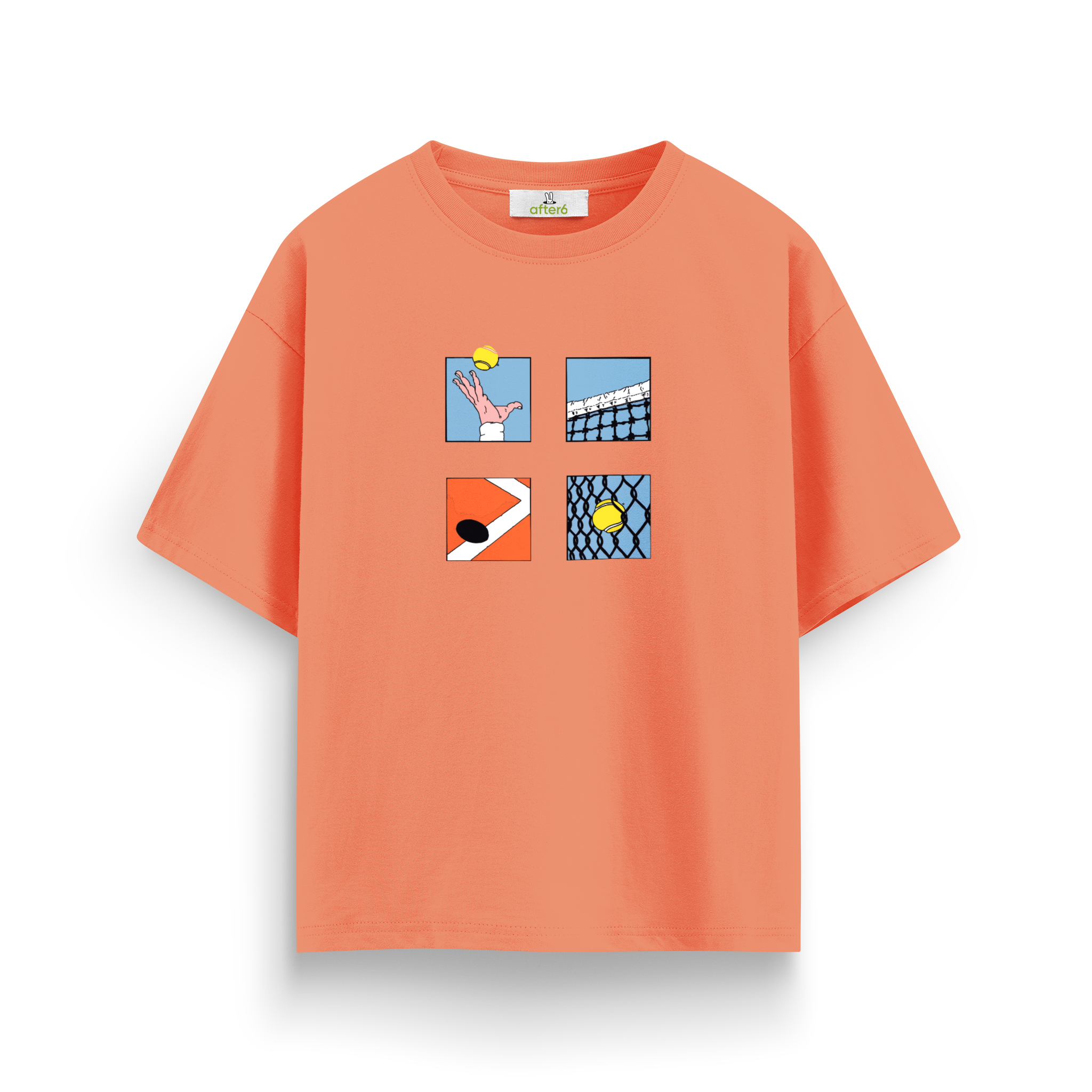 Lines & Tennis - Oversize T-Shirt
