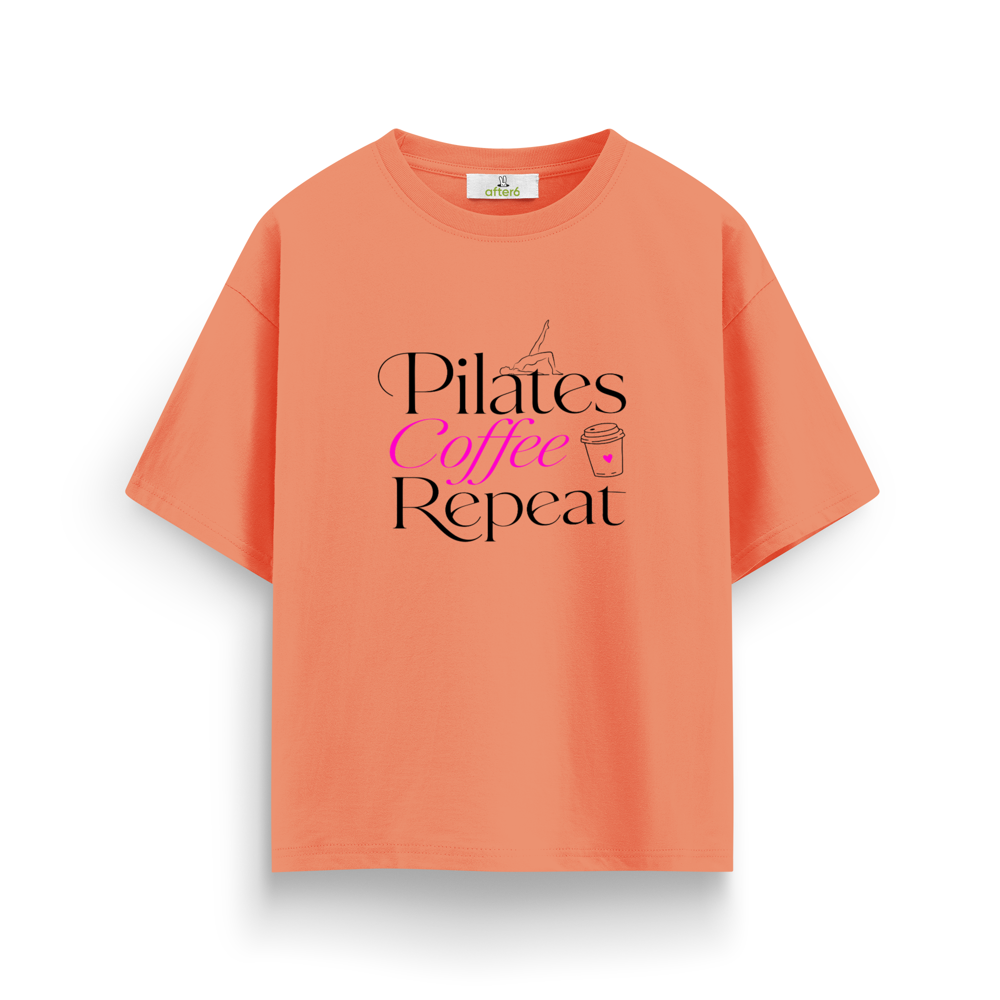 Pilates Coffee Repeat - Oversize T-Shirt